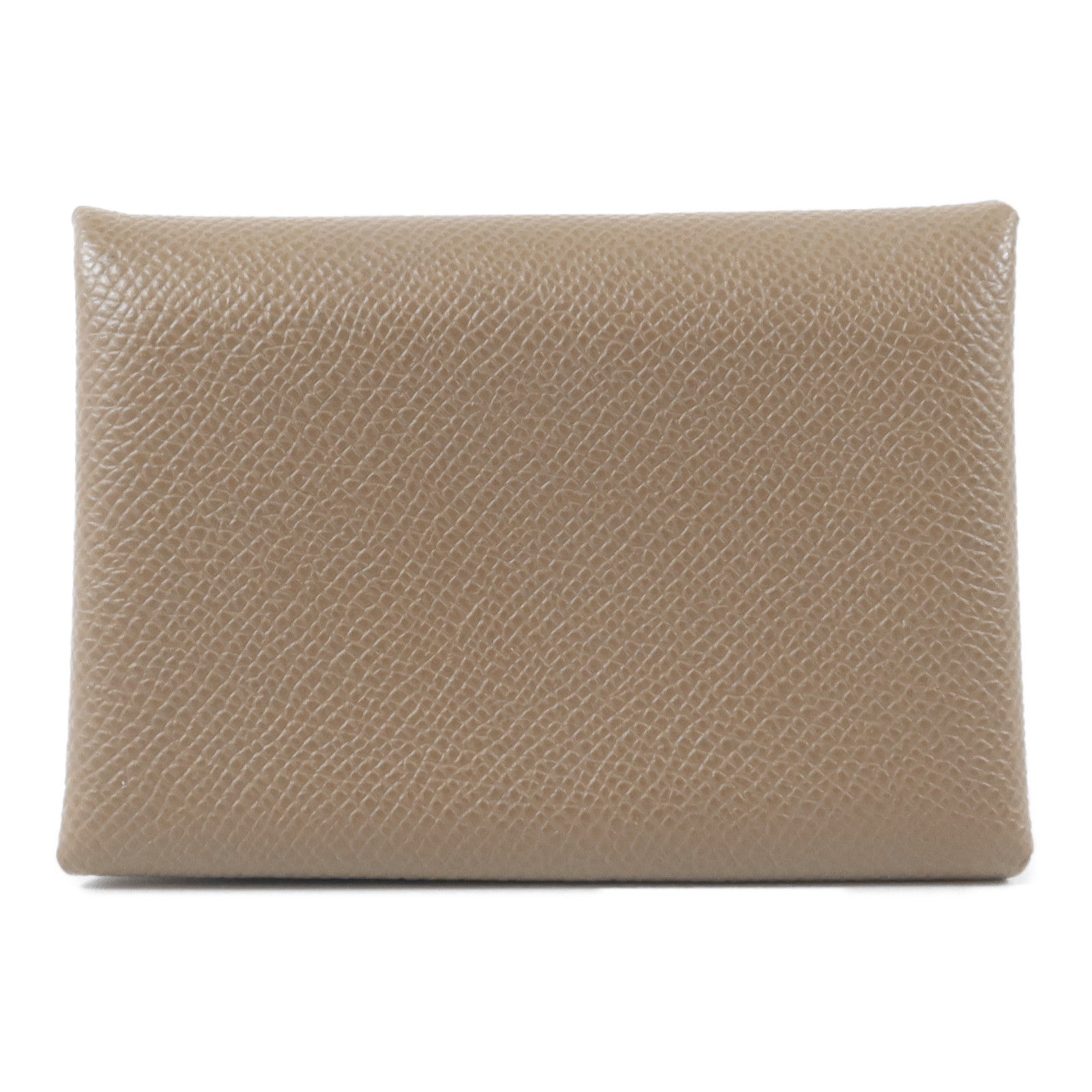 HERMES Epsom皮革Calvi Duo卡片套Etoupe