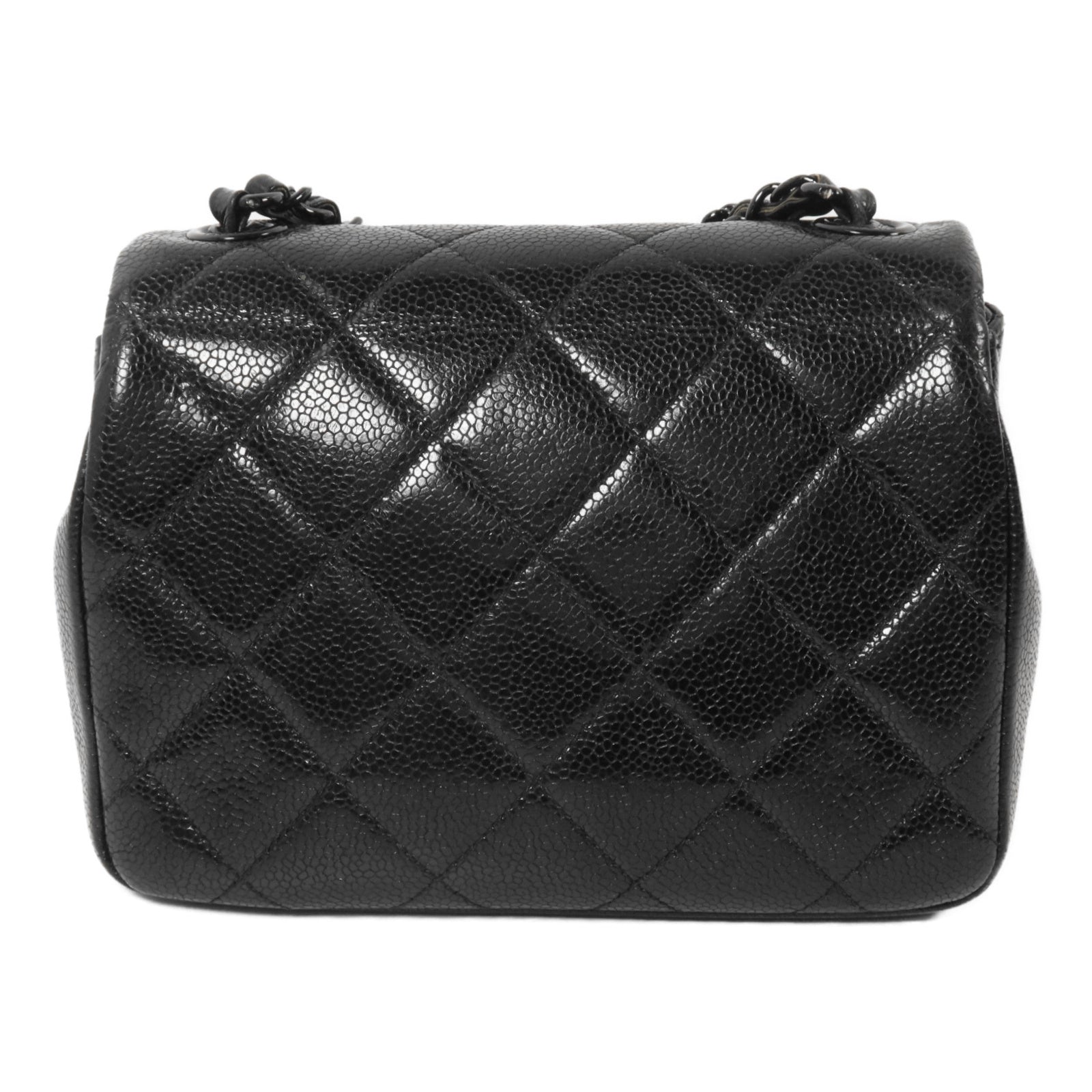 CHANEL 牛皮皮革Mini Flap 17cm鏈帶肩背袋