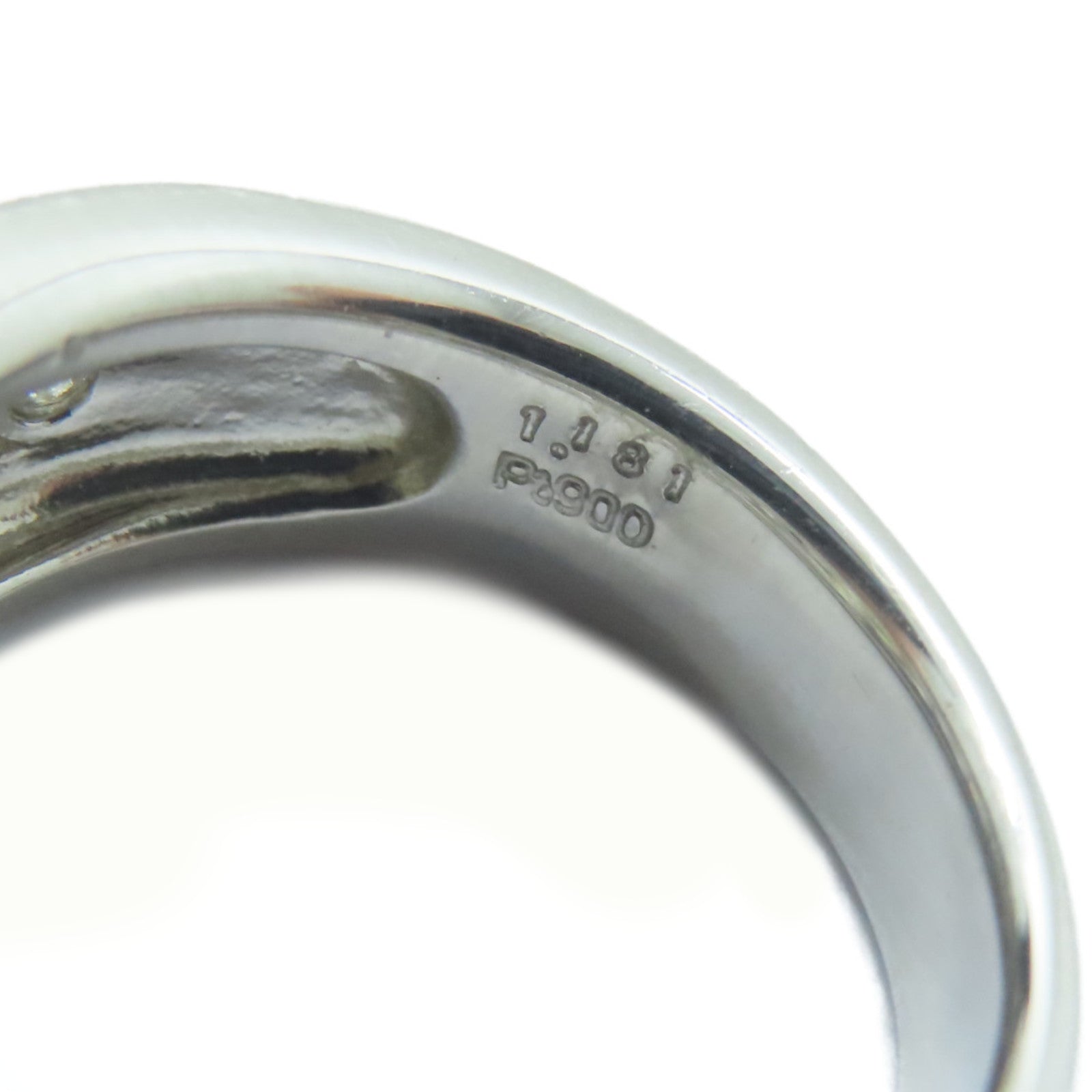 JEWELRY PT900鉑金Diamond Ring 1.181ct鑽石/0.67ct鑚石戒指US#5.5