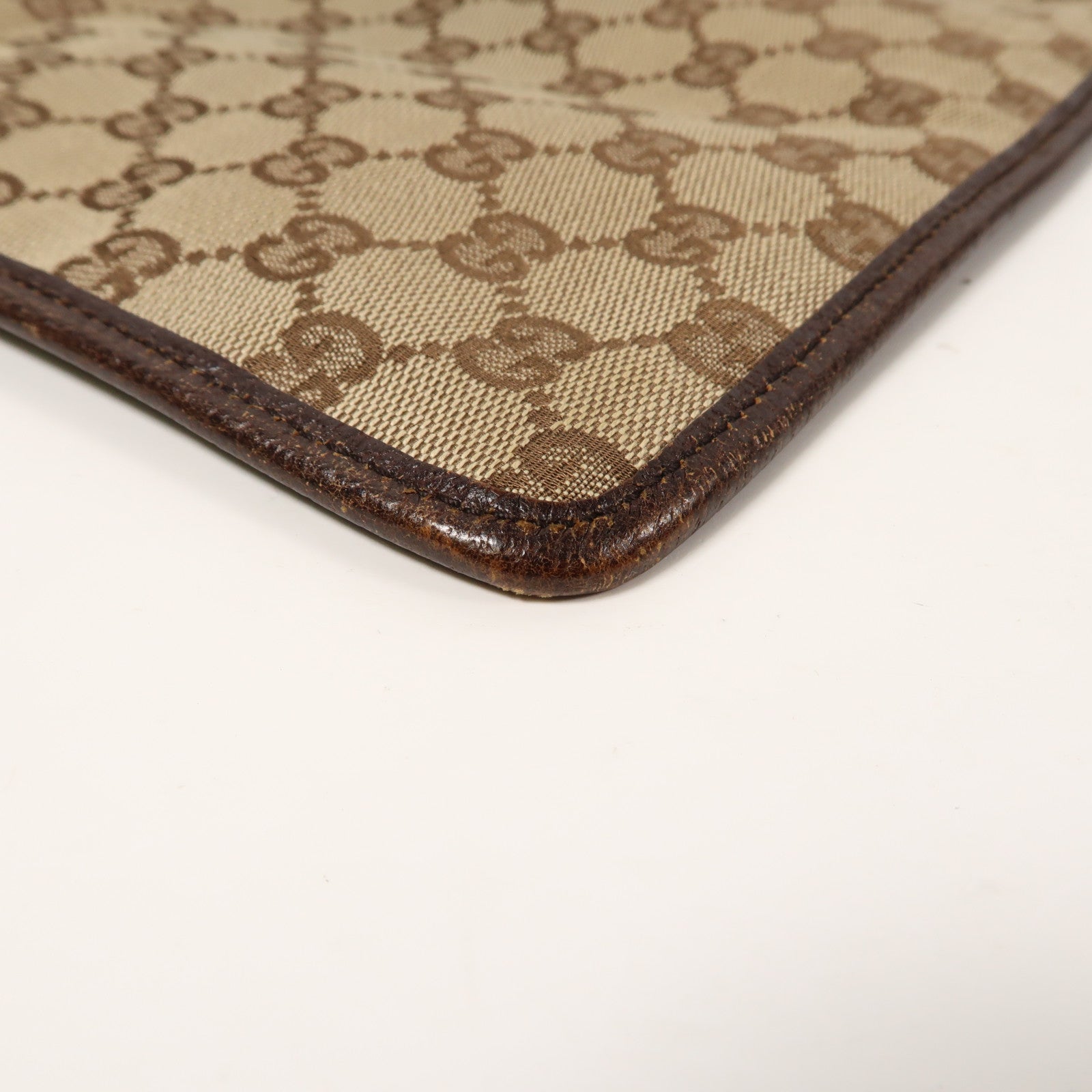 GUCCI 帆布Crossbody Shoulder Bag銀扣肩背袋啡色