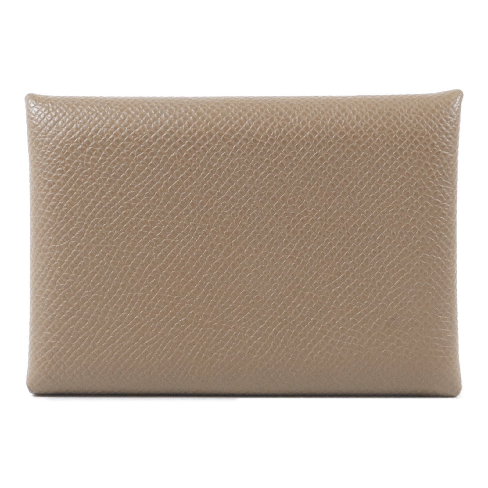 HERMES Epsom皮革Calvi Duo卡片套Etoupe