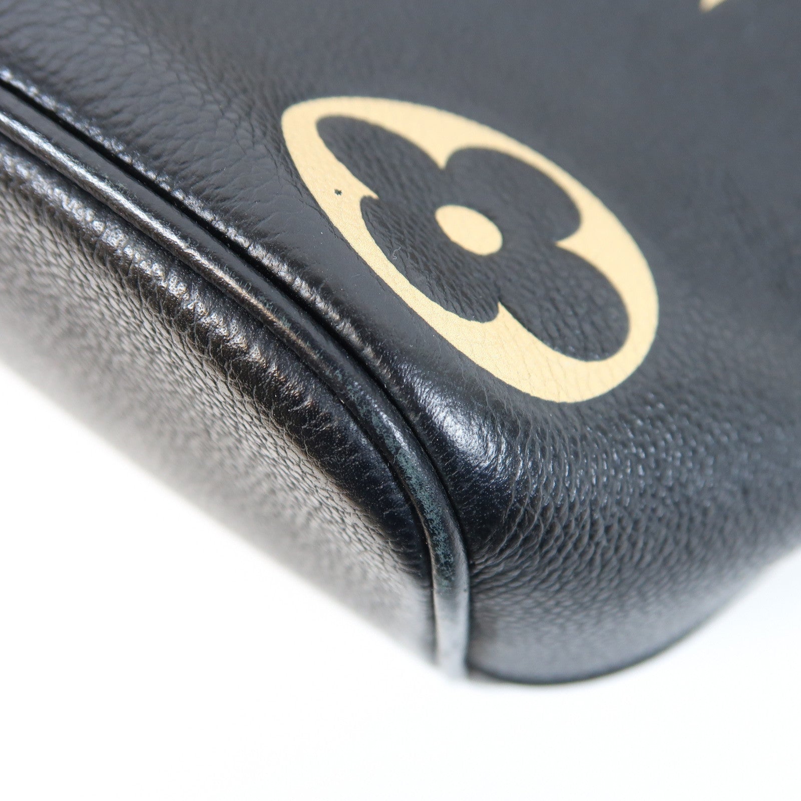 LOUIS VUITTON Monogram Empreinte Neo Noe MM金扣手挽肩背兩用袋黑色/米色