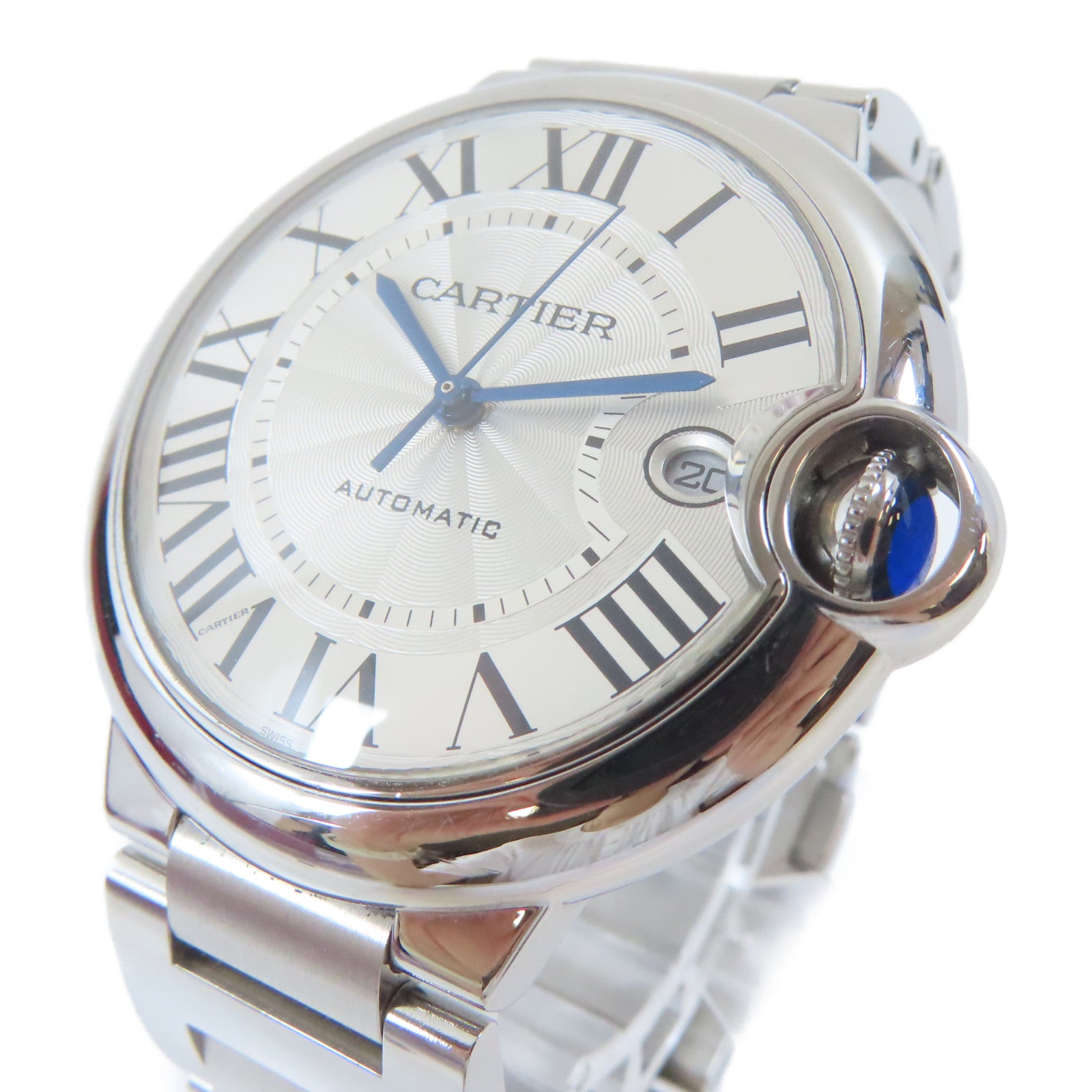 CARTIER 【激減優惠】Ballon Bleu不鏽鋼手錶自動機芯銀色
