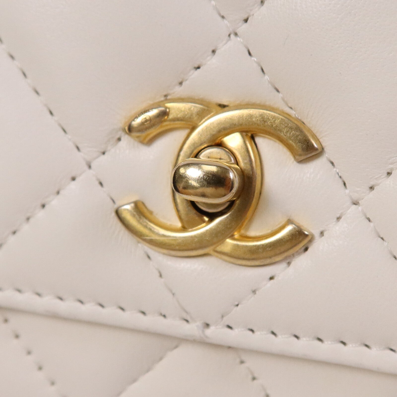 CHANEL 羊皮皮革Wallet On Chain金扣鏈帶肩背袋