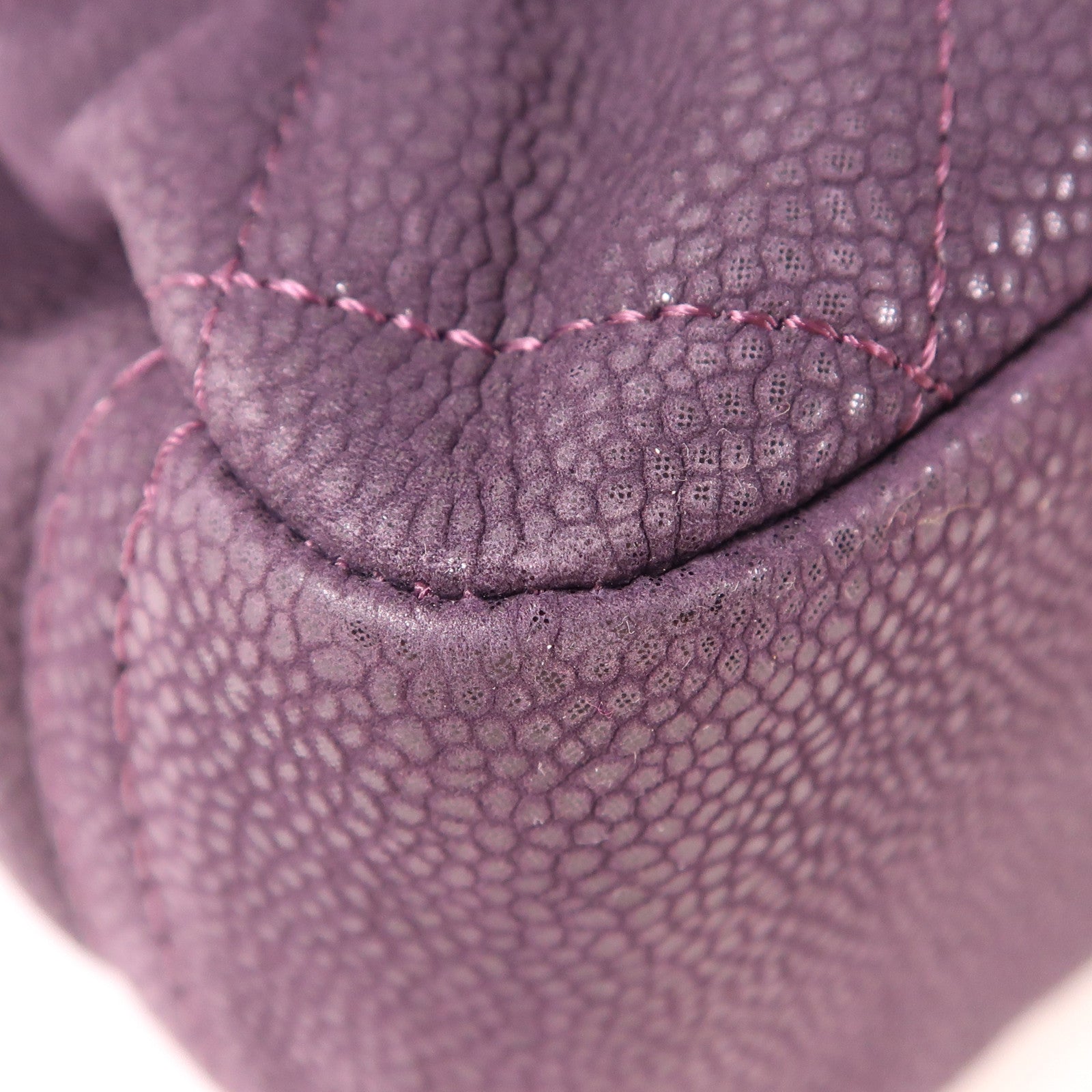 CHANEL CC SHW Chain Shouder Bag Calfskin Leather Purple