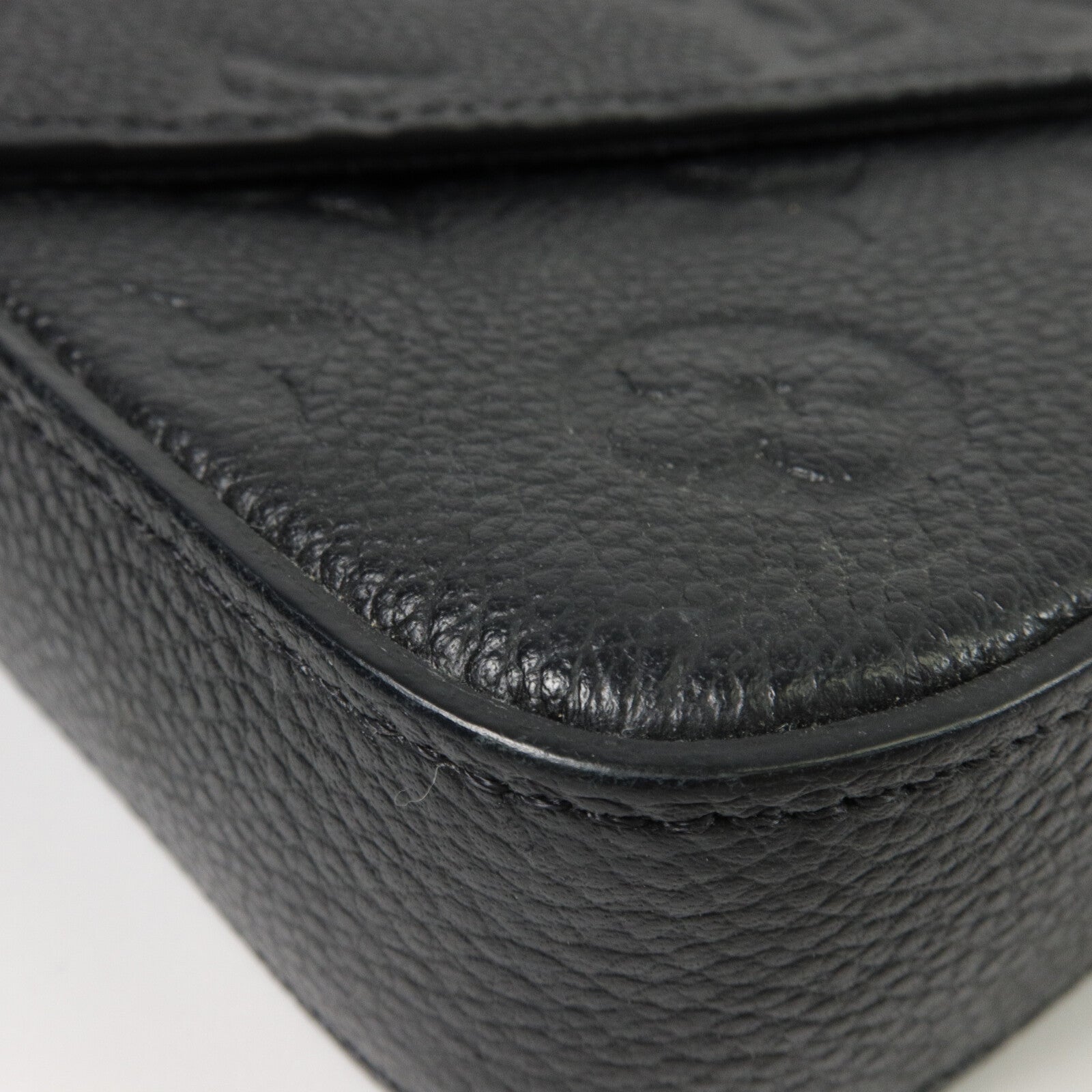 LOUIS VUITTON Monogram Empreinte Felicie Pochette 金扣鏈帶肩背袋