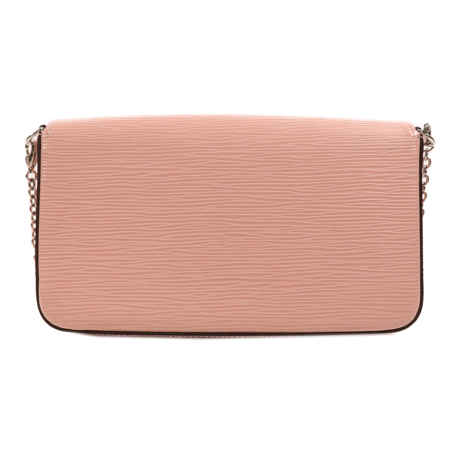 LOUIS VUITTON Epi Pochette Felicie銀扣鏈帶肩背袋