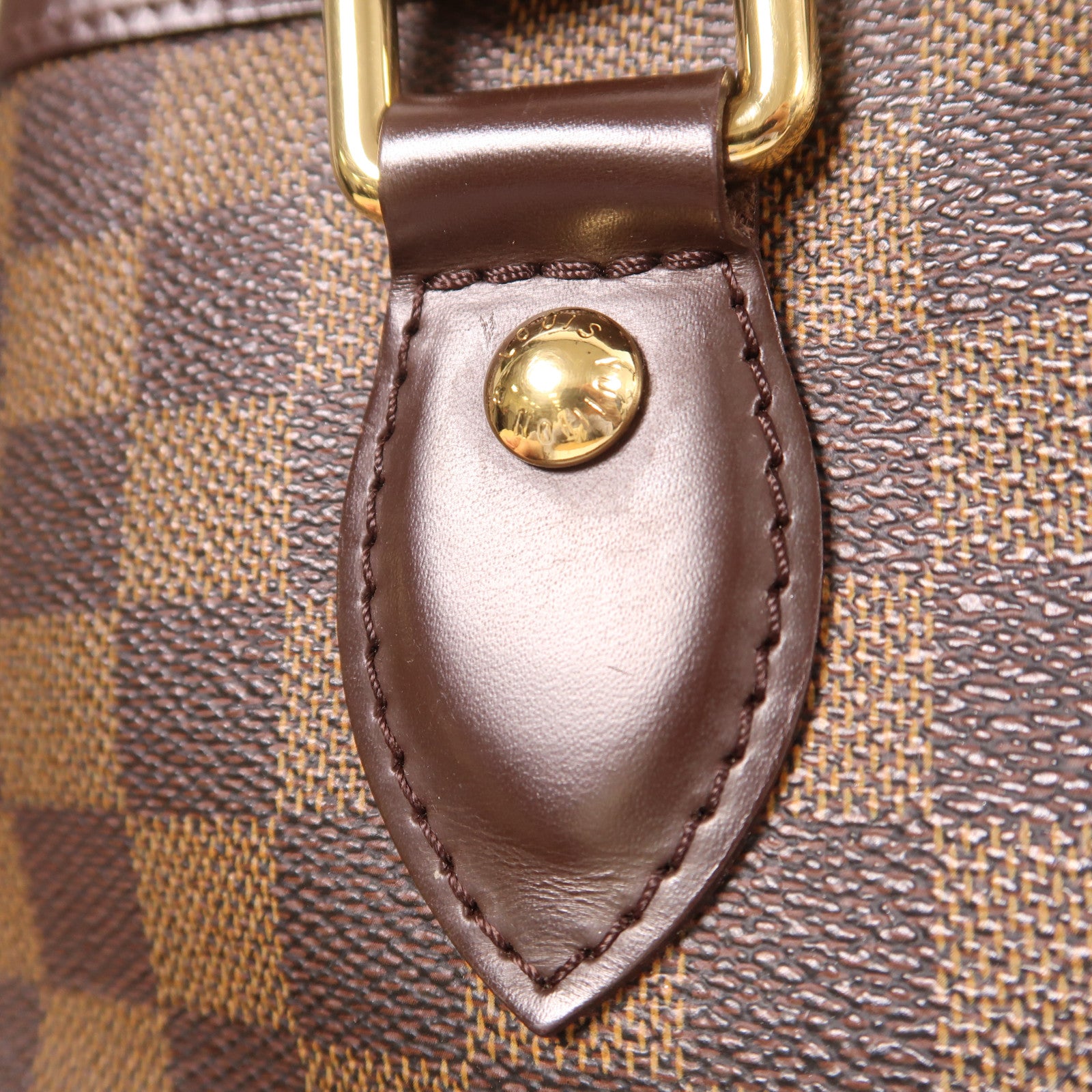 LOUIS VUITTON Damier Hampstead PM金扣肩背袋/手挽袋