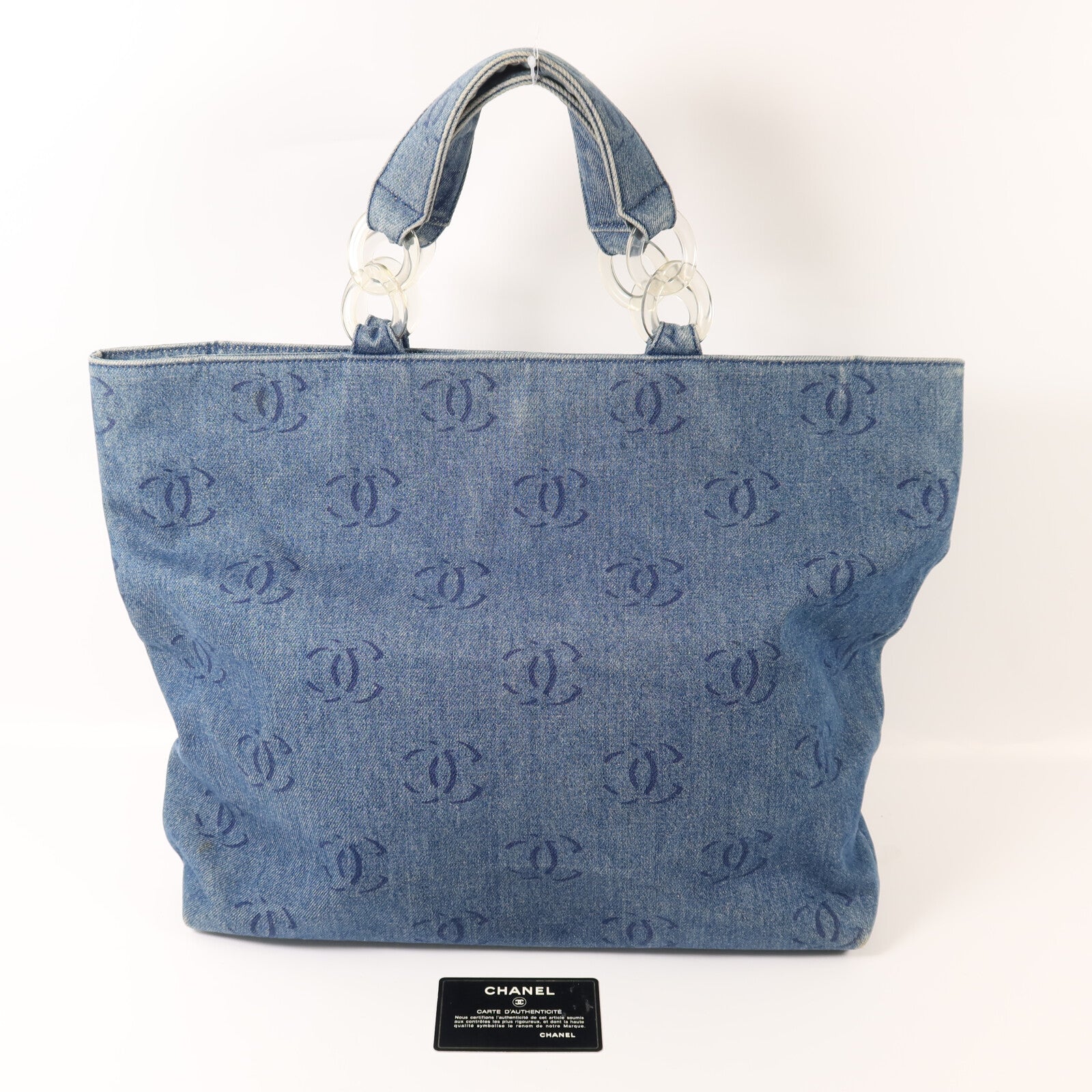 CHANEL 牛仔布Tote Bag手挽袋