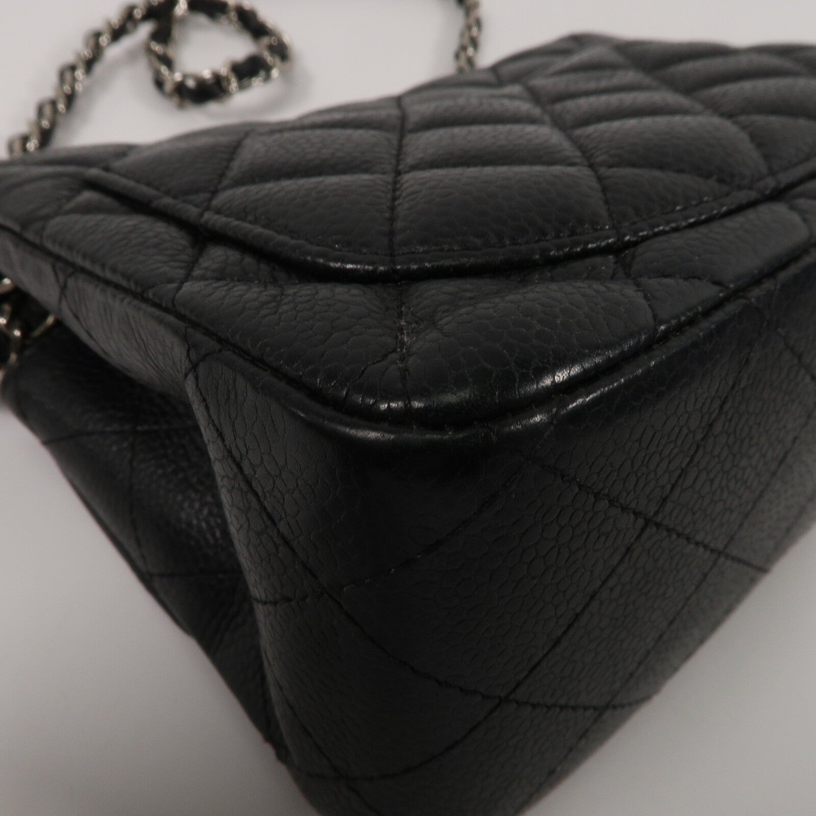 CHANEL 牛皮皮革Mini Classic 17鏈帶肩背袋