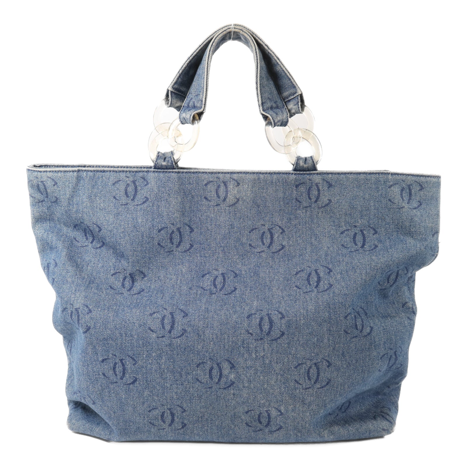 CHANEL 牛仔布Tote Bag手挽袋