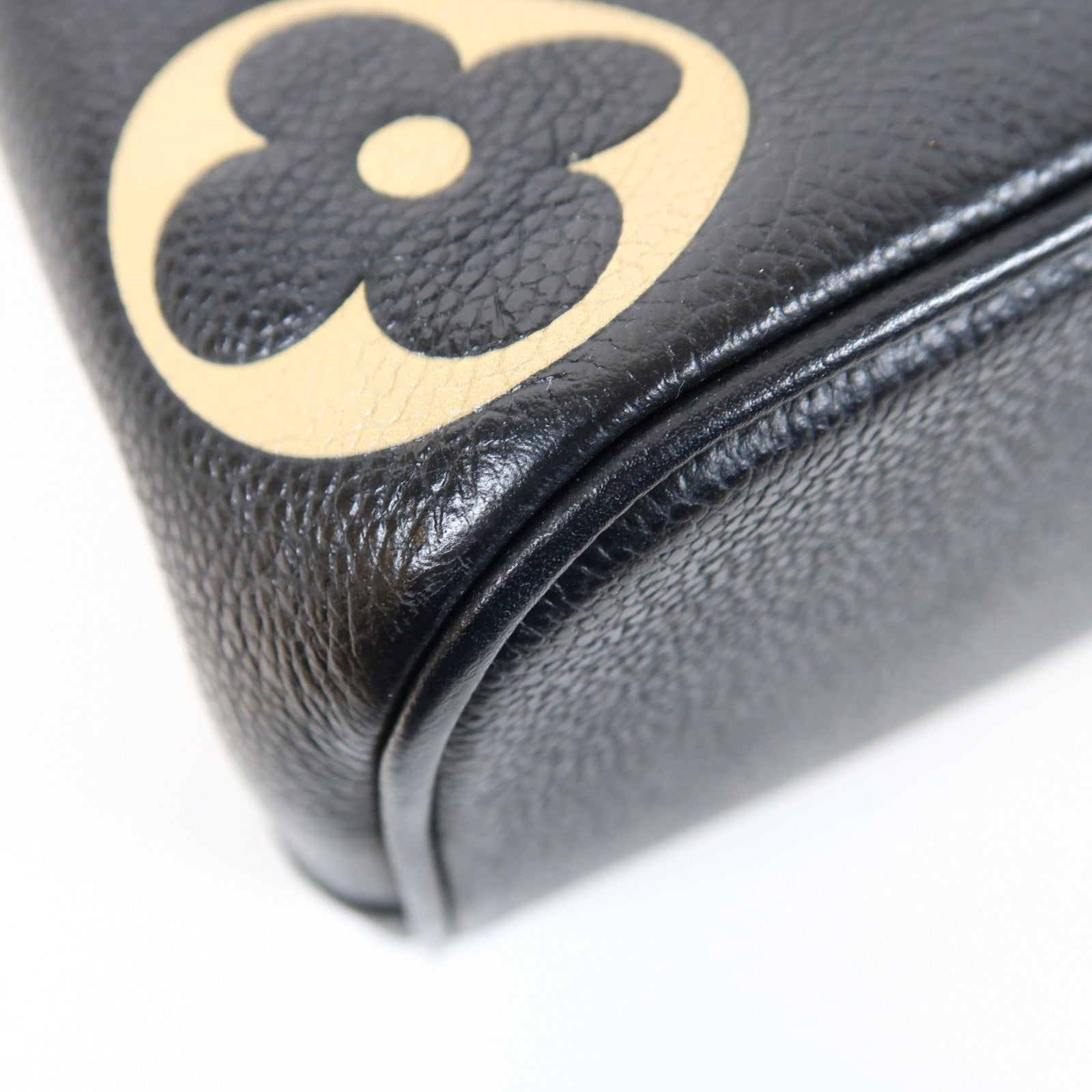 LOUIS VUITTON Monogram Empreinte Neo Noe MM金扣手挽肩背兩用袋黑色/米色