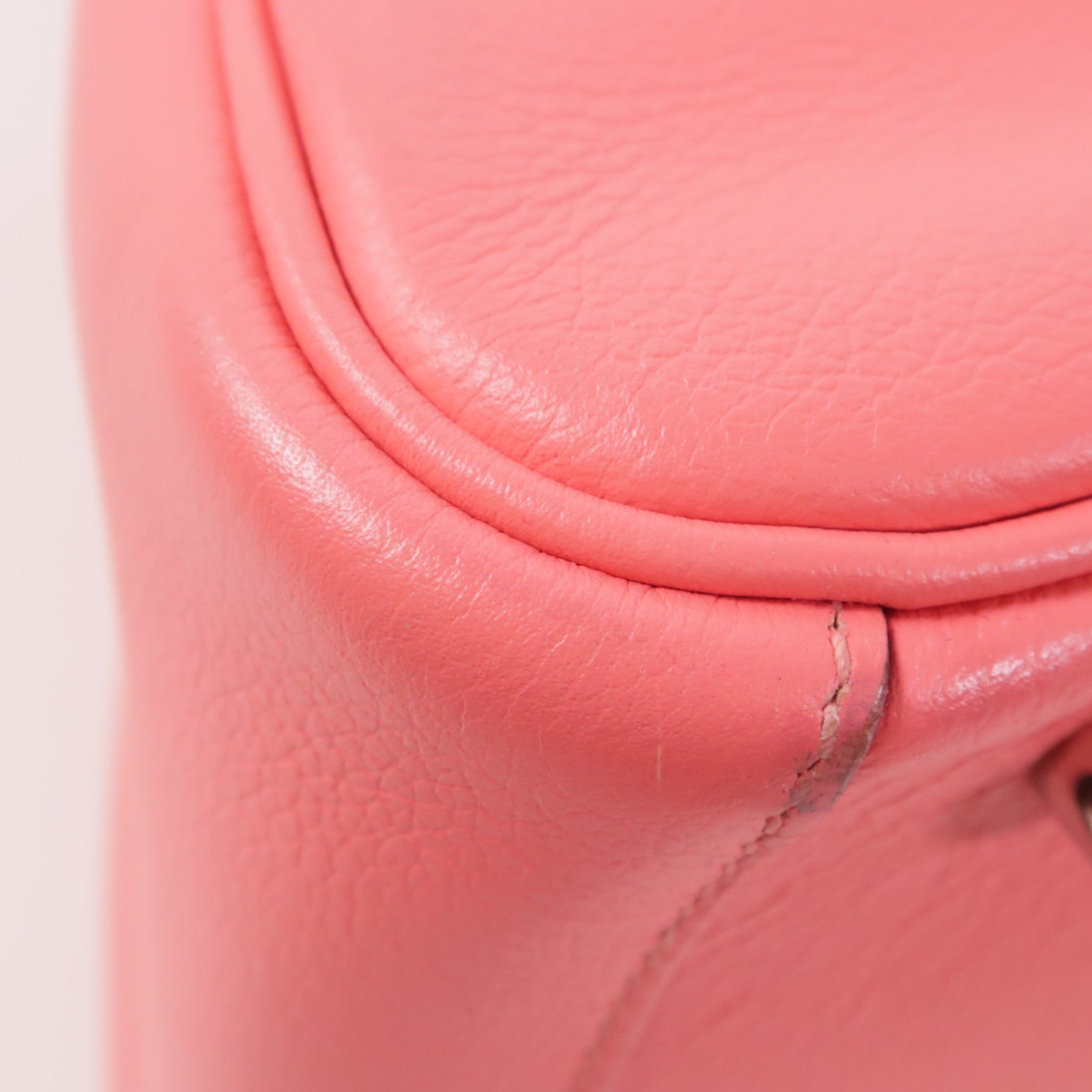 HERMES Evercolor皮革Lindy 30銀扣手挽肩背兩用袋Rose Azalee