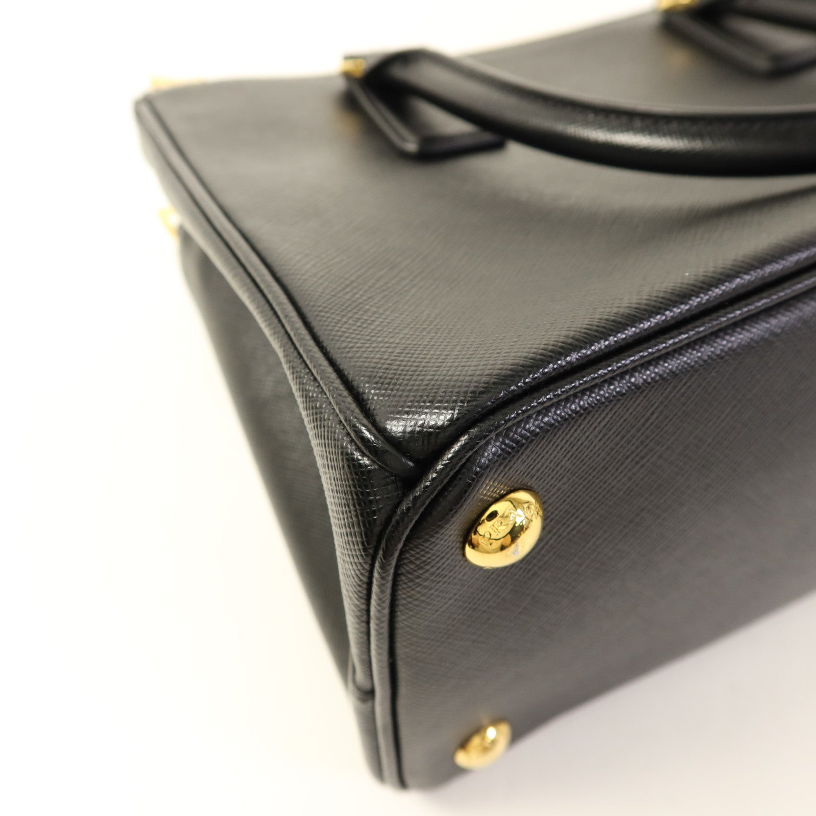 PRADA Saffiano皮革Galleria金扣手挽肩背兩用袋