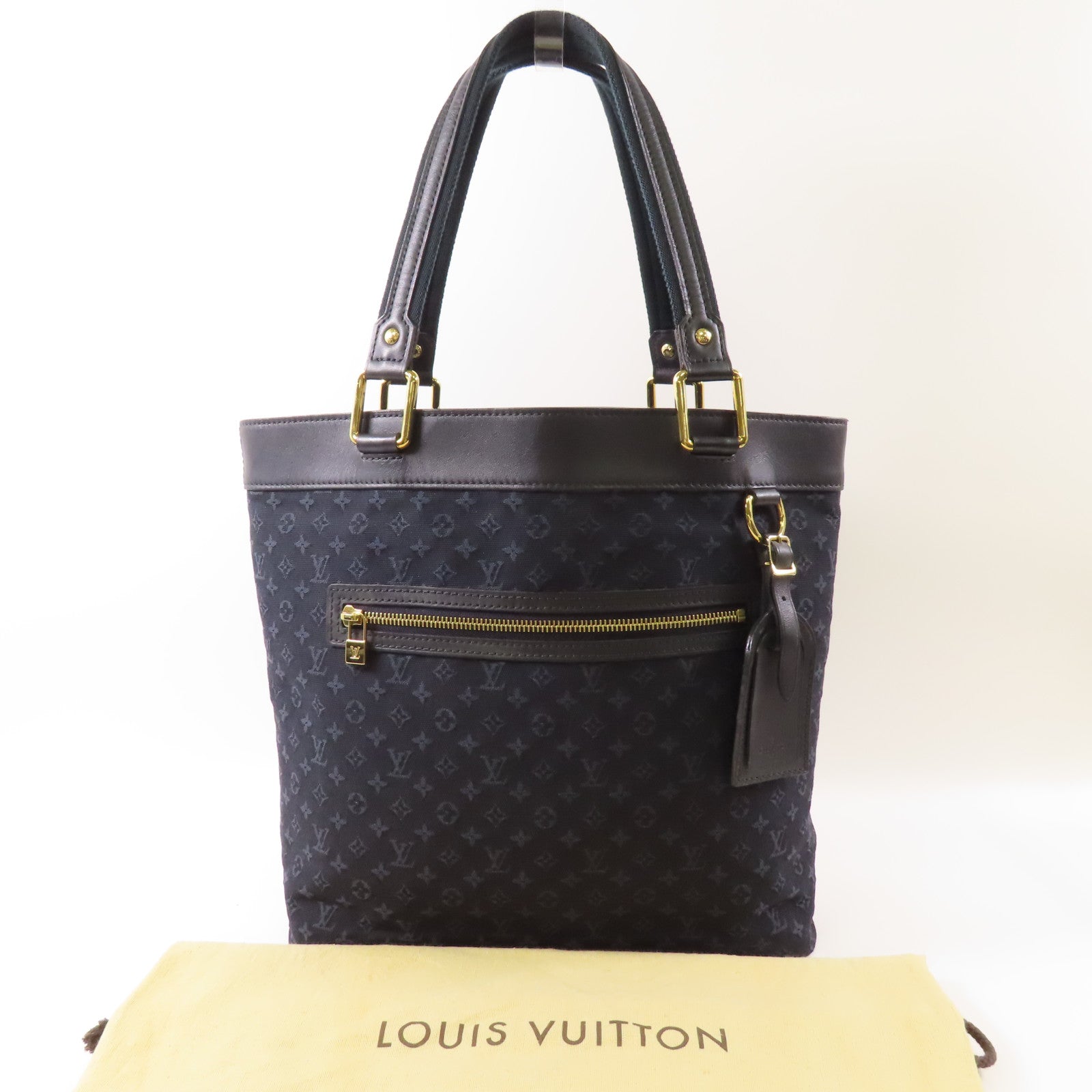 LOUIS VUITTON Monogram Mini Lucille GM金扣肩背袋/手挽袋
