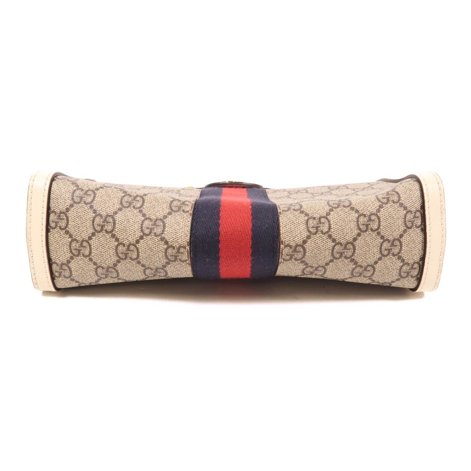 GUCCI 塗層帆布Ophidia GG金扣鏈帶肩背袋