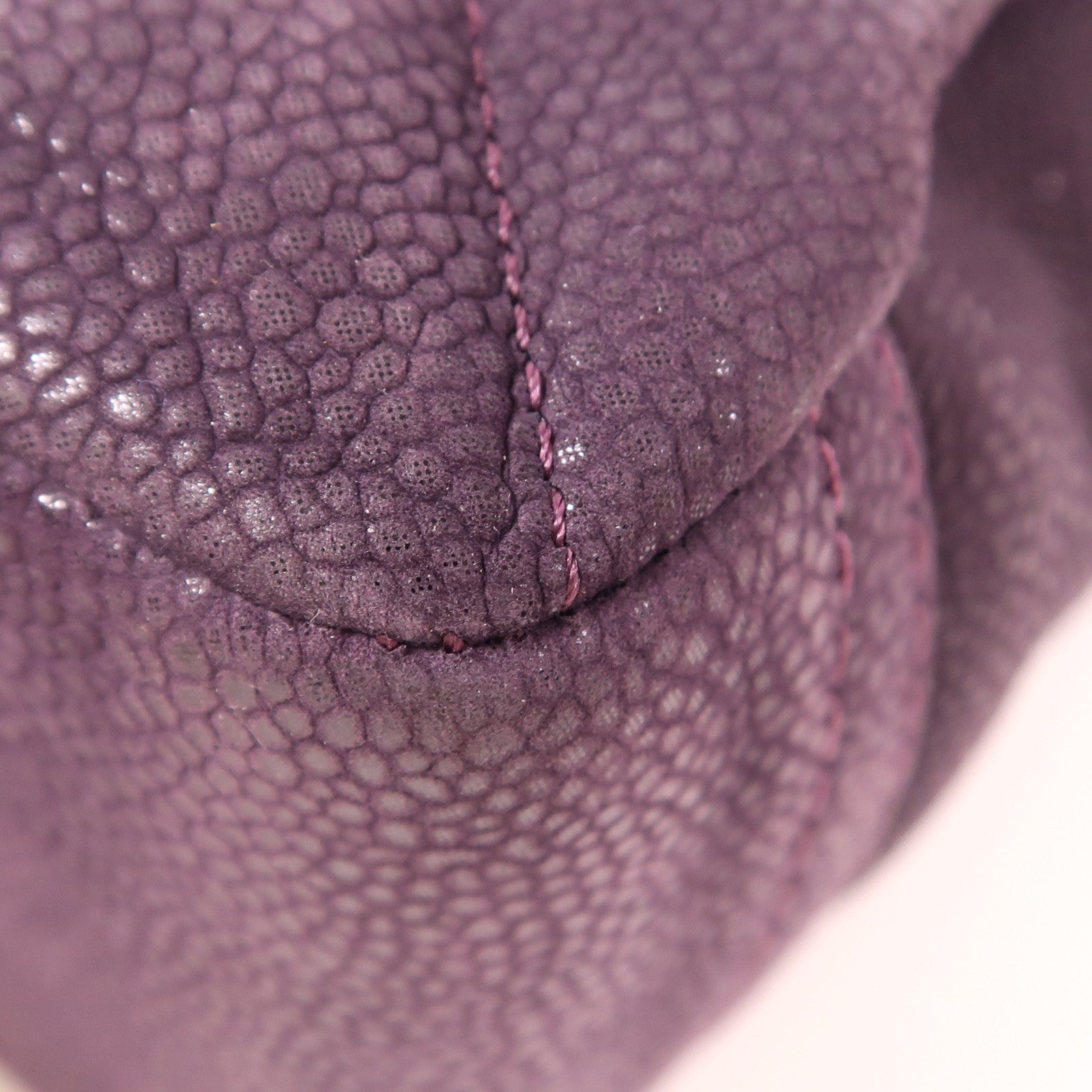 CHANEL CC SHW Chain Shouder Bag Calfskin Leather Purple