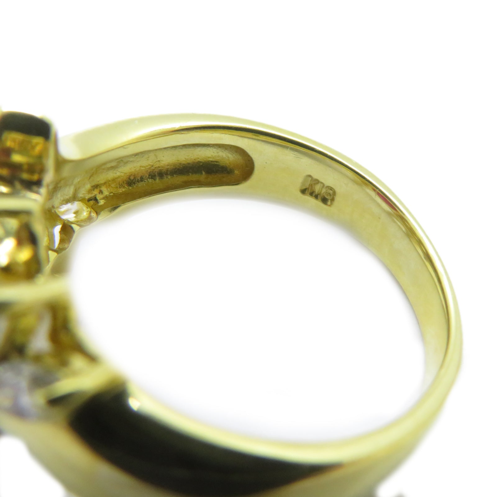 JEWELRY 18K黃金Ruby Ring 1.58ct紅寶石/0.57ct鑽石戒指US#6.25