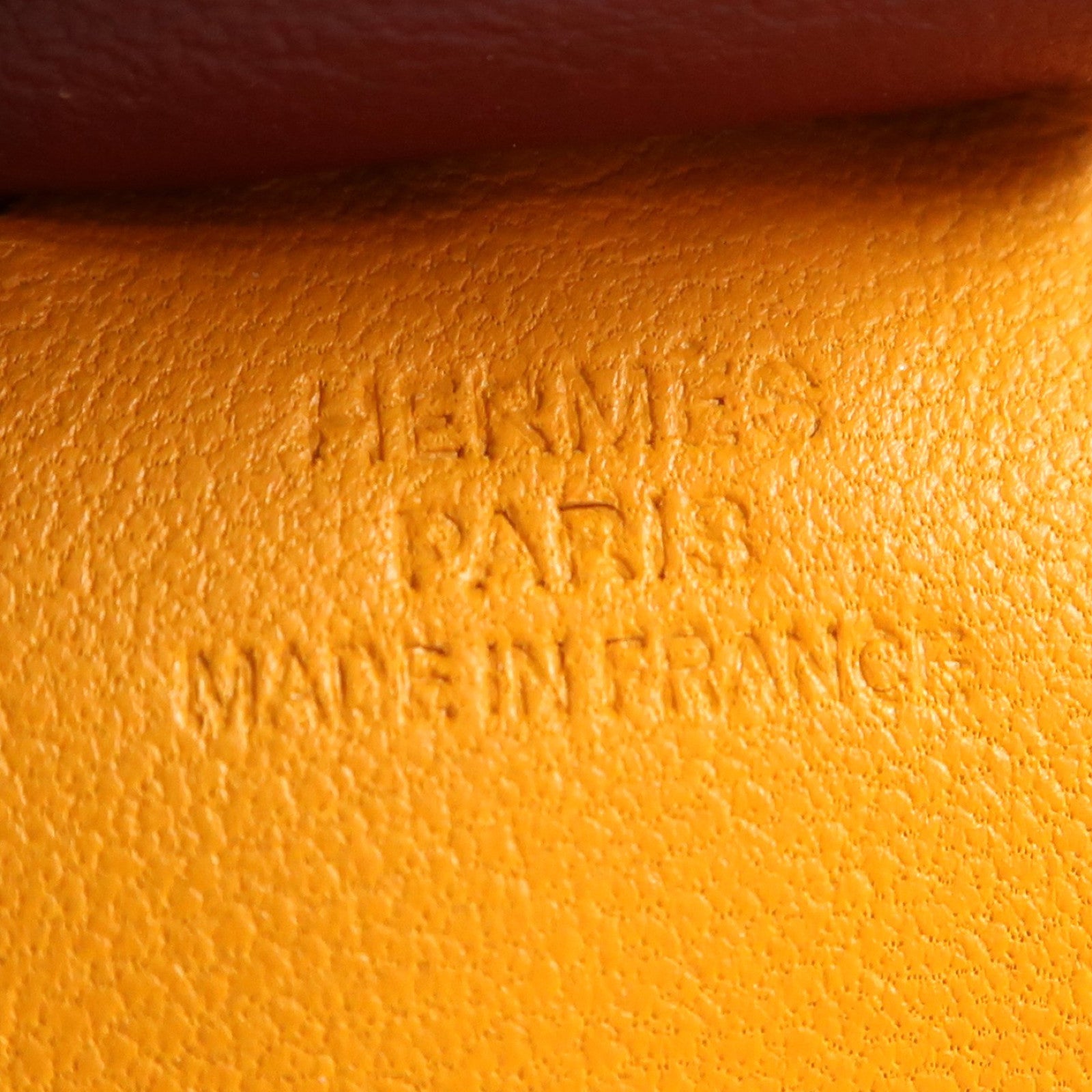HERMES Rodeo MM Charm Swift Leather Orange/Blue/Brown