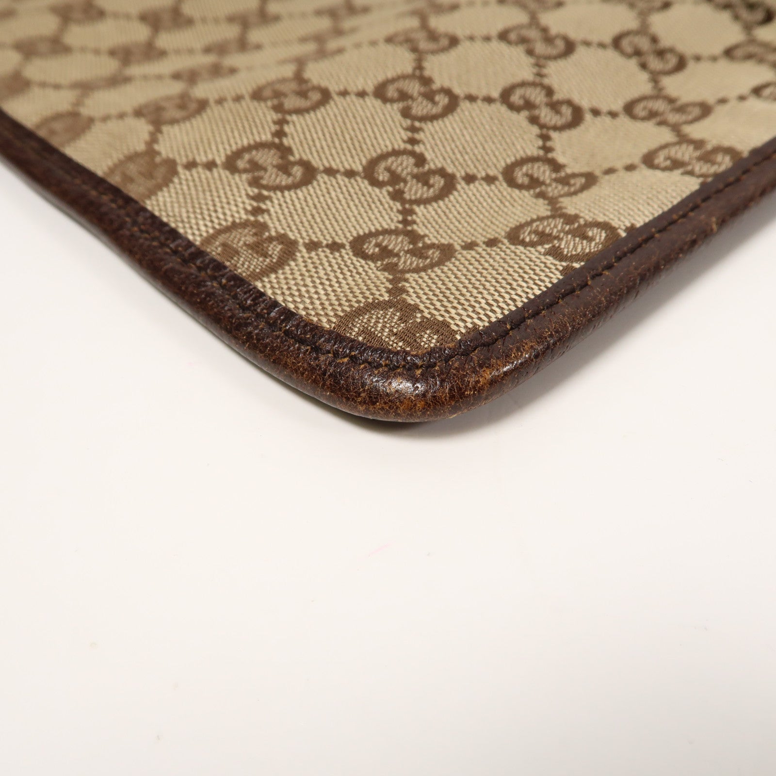 GUCCI 帆布Crossbody Shoulder Bag銀扣肩背袋啡色