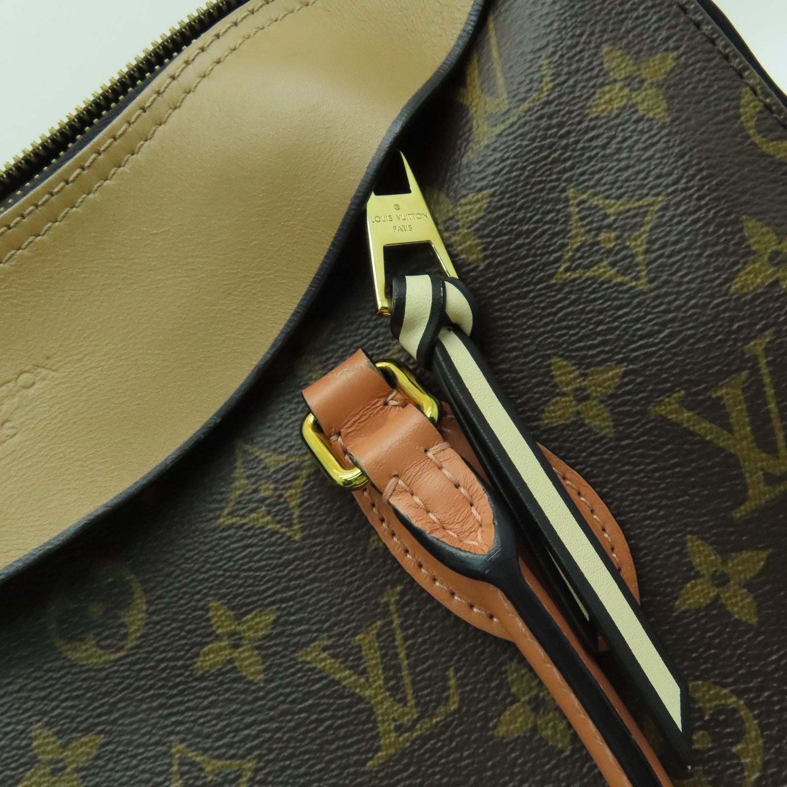 LOUIS VUITTON Monogram Tuileries金扣手挽肩背兩用袋啡色