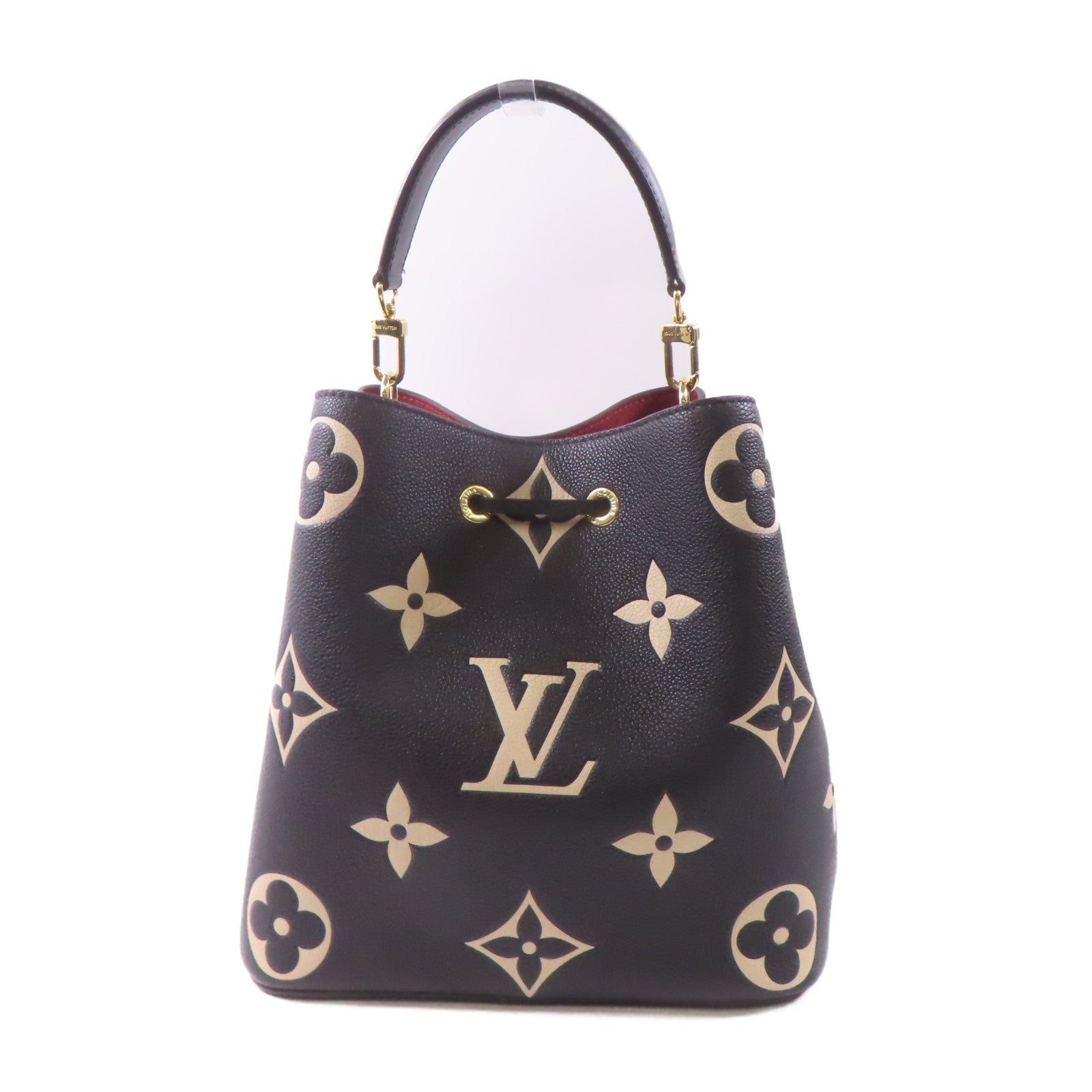 LOUIS VUITTON Monogram Empreinte Neo Noe金扣手挽肩背兩用袋黑色