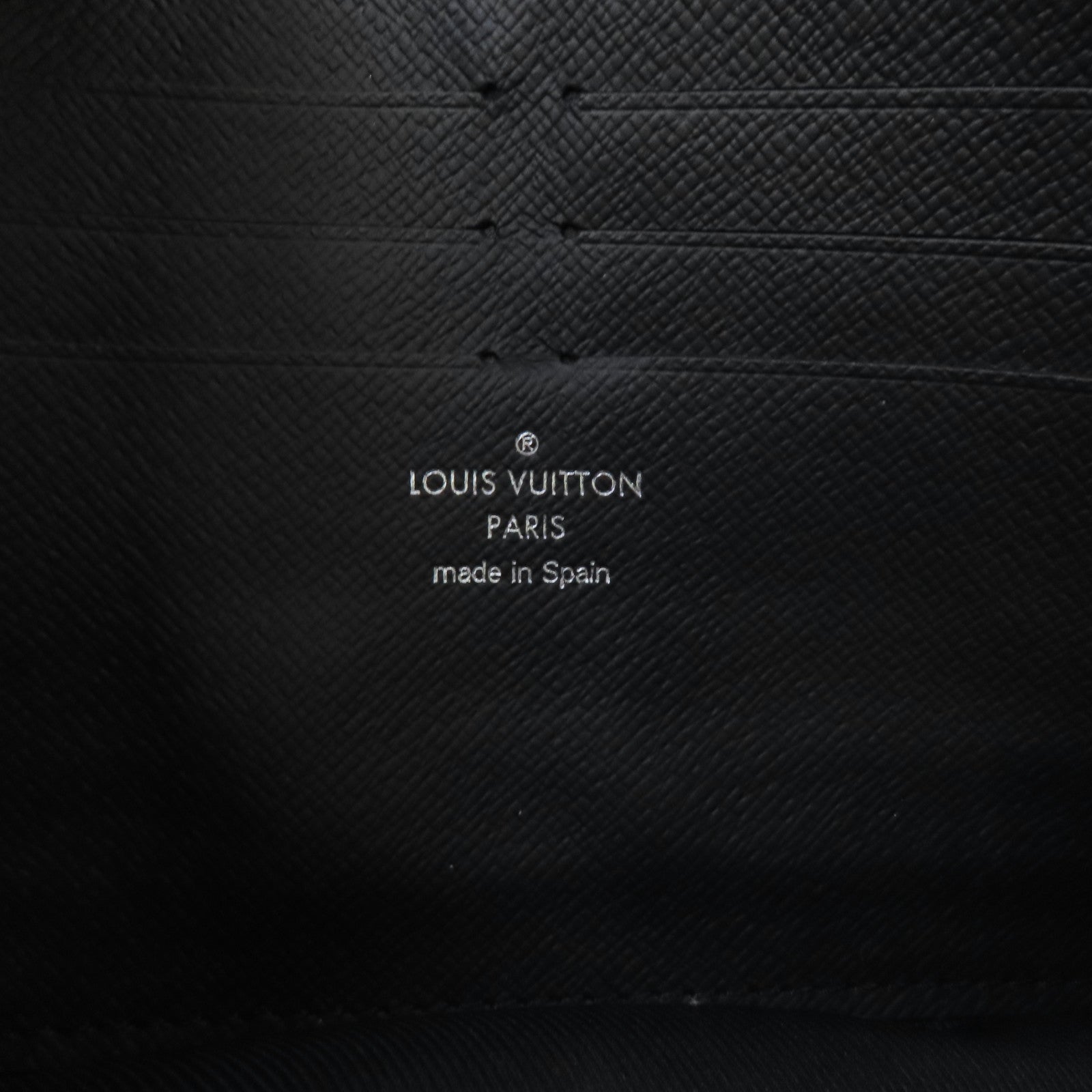 LOUIS VUITTON Damier Alpha Cluch銀扣手拿包黑色