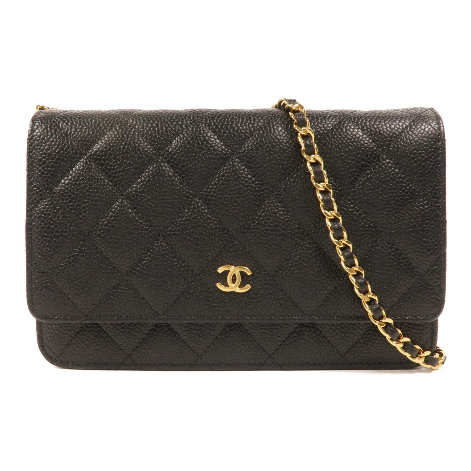 CHANEL 牛皮皮革WOC Wallet On Chain鏈帶肩背袋