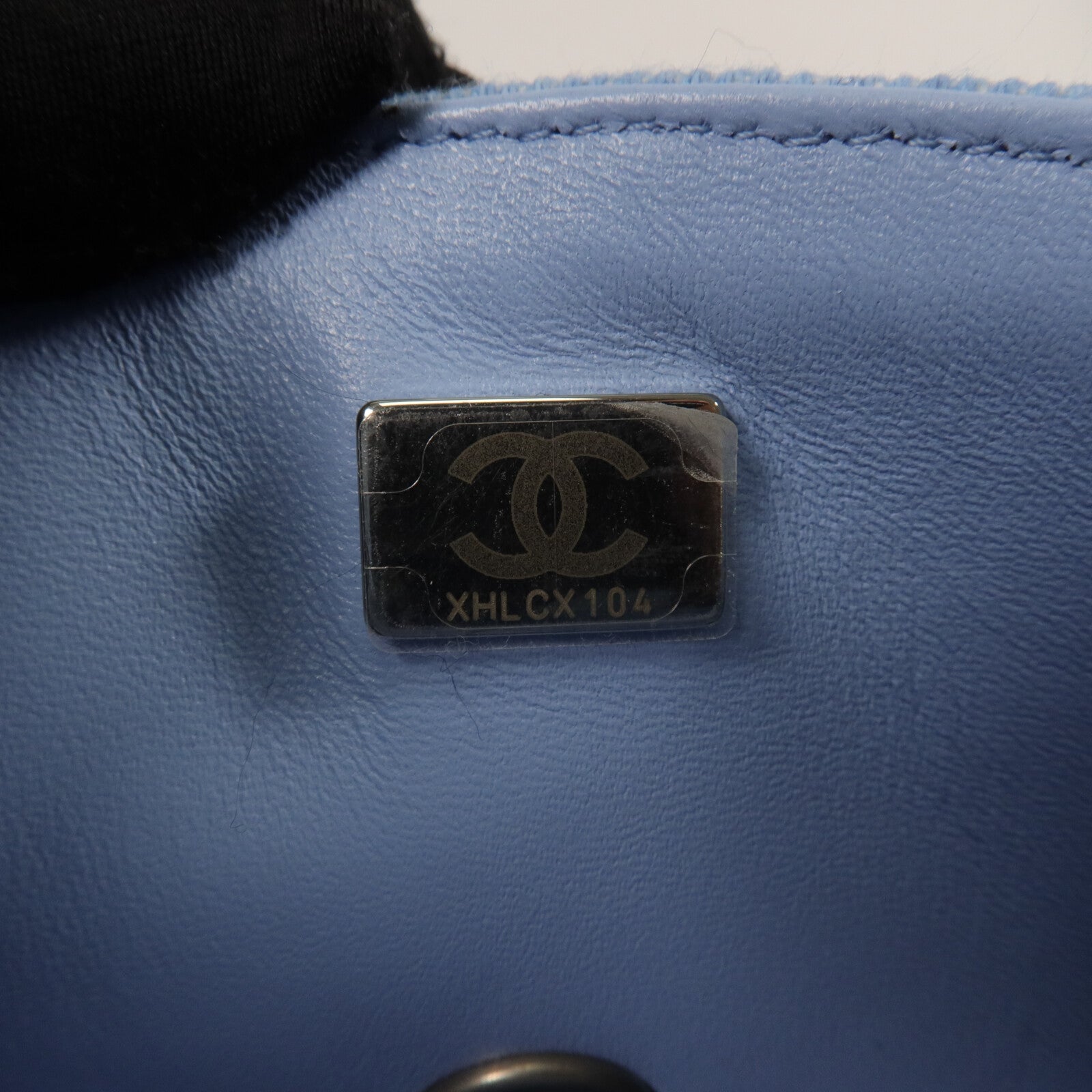 CHANEL 牛仔布Mini Classic 20鏈帶肩背袋