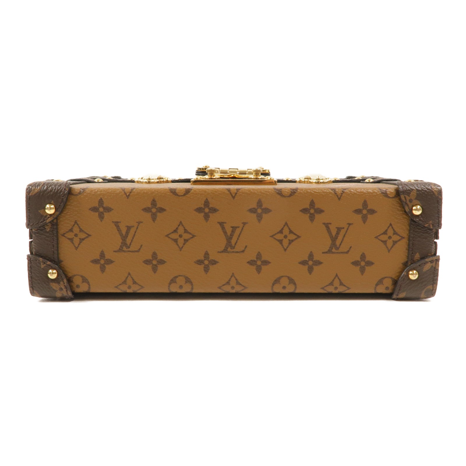 LOUIS VUITTON Monogram Reverse Petite Malle肩背袋