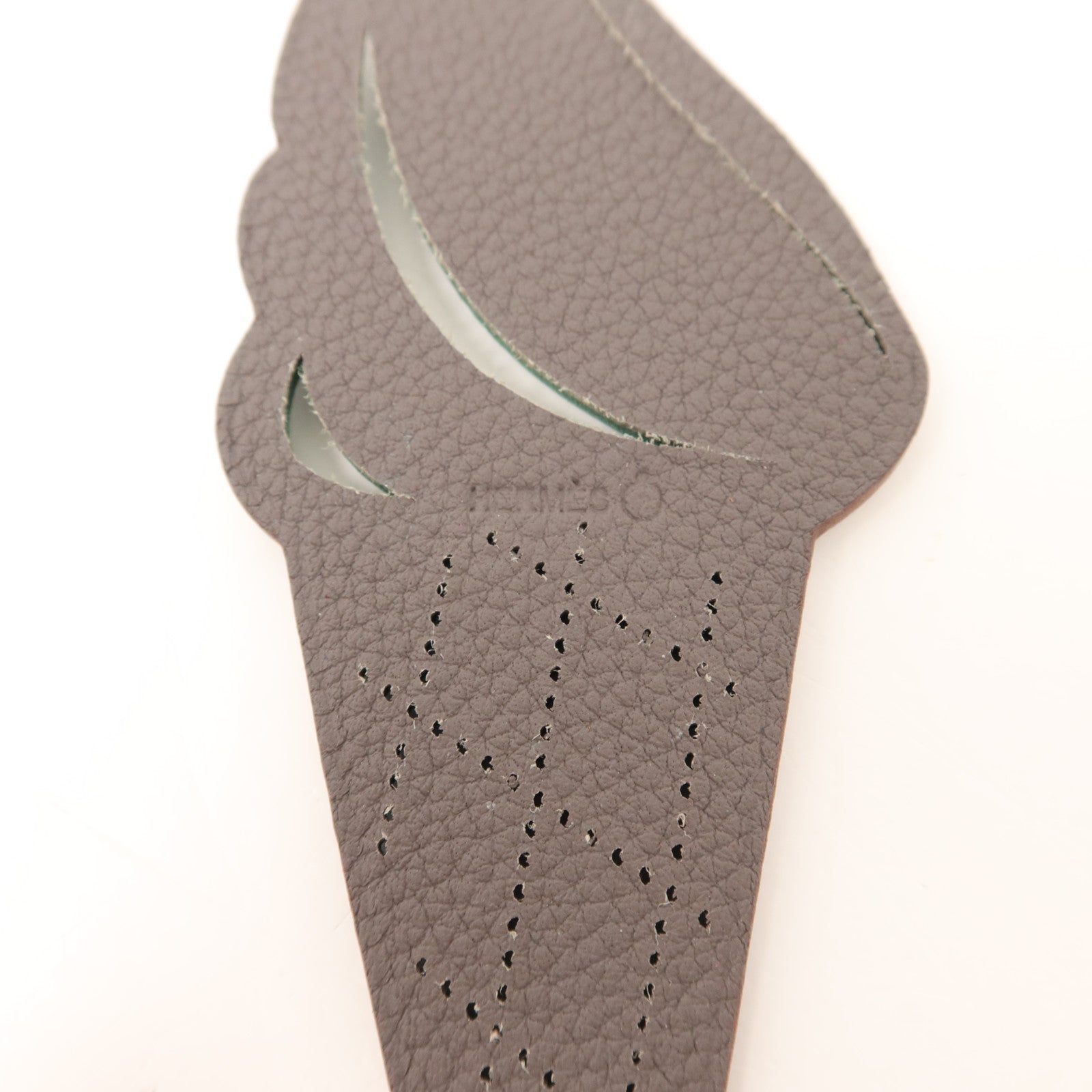 HERMES Epsom/Clemence皮革Petit H Ice Cream Cone掛飾