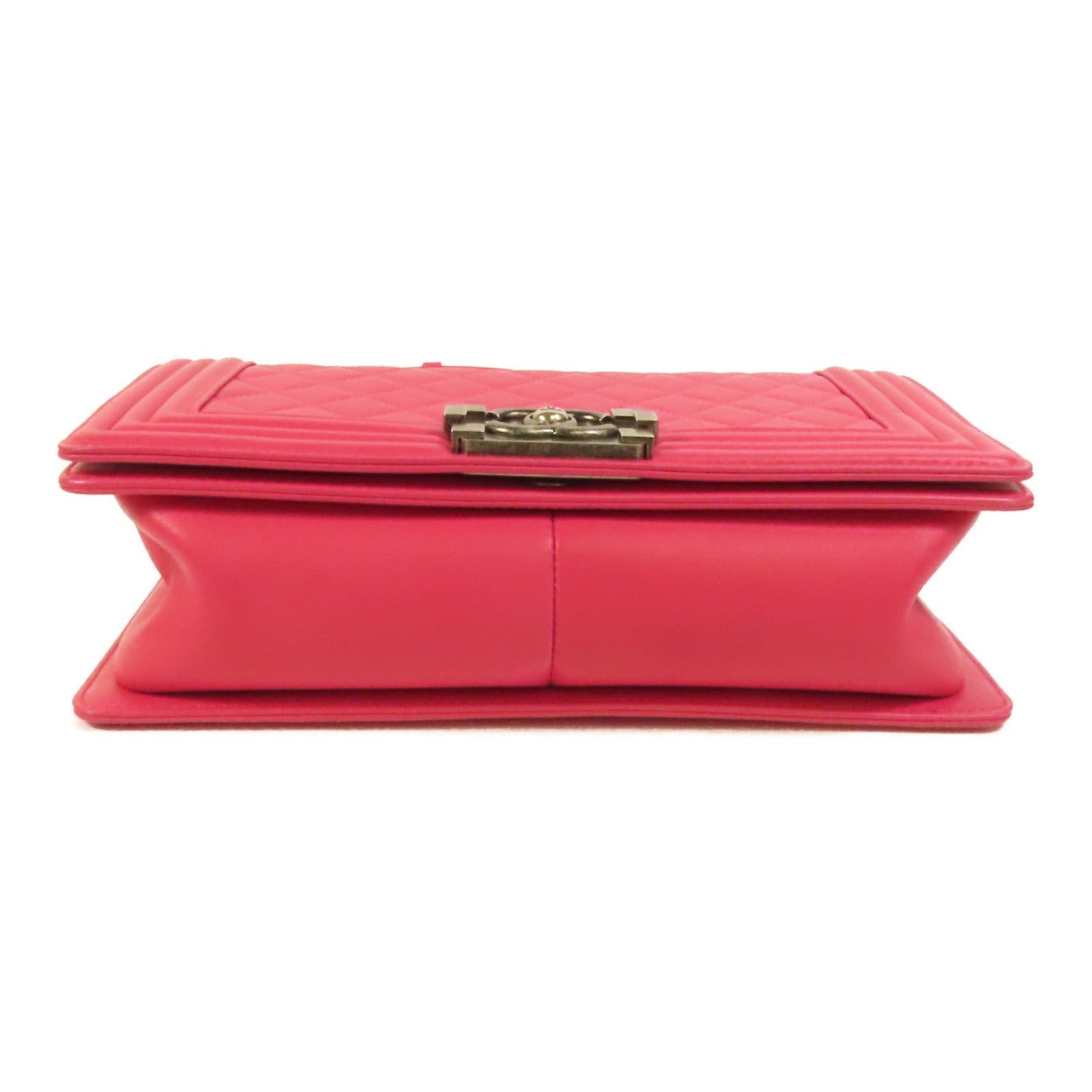 CHANEL 羊皮皮革Boy 25鏈帶肩背袋