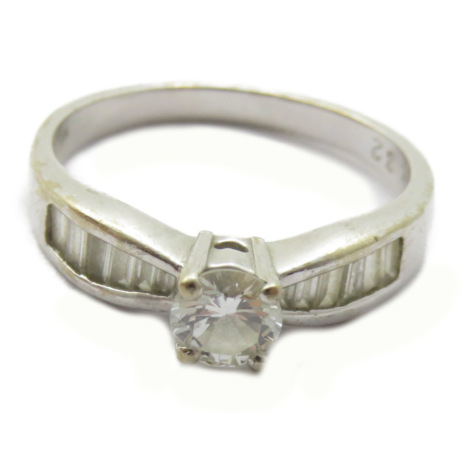 JEWELRY 【激減優惠】18K白金Diamond Ring 0.32ct鑽石戒指US#5.25