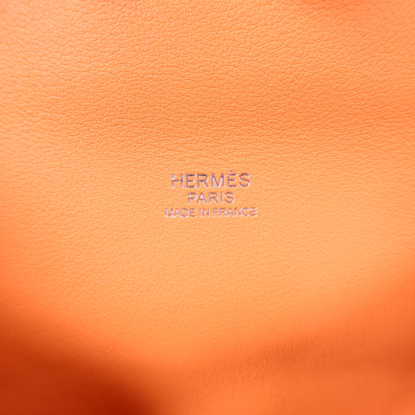 HERMES Swift皮革Tool Box 20銀扣手挽肩背兩用袋Crevette