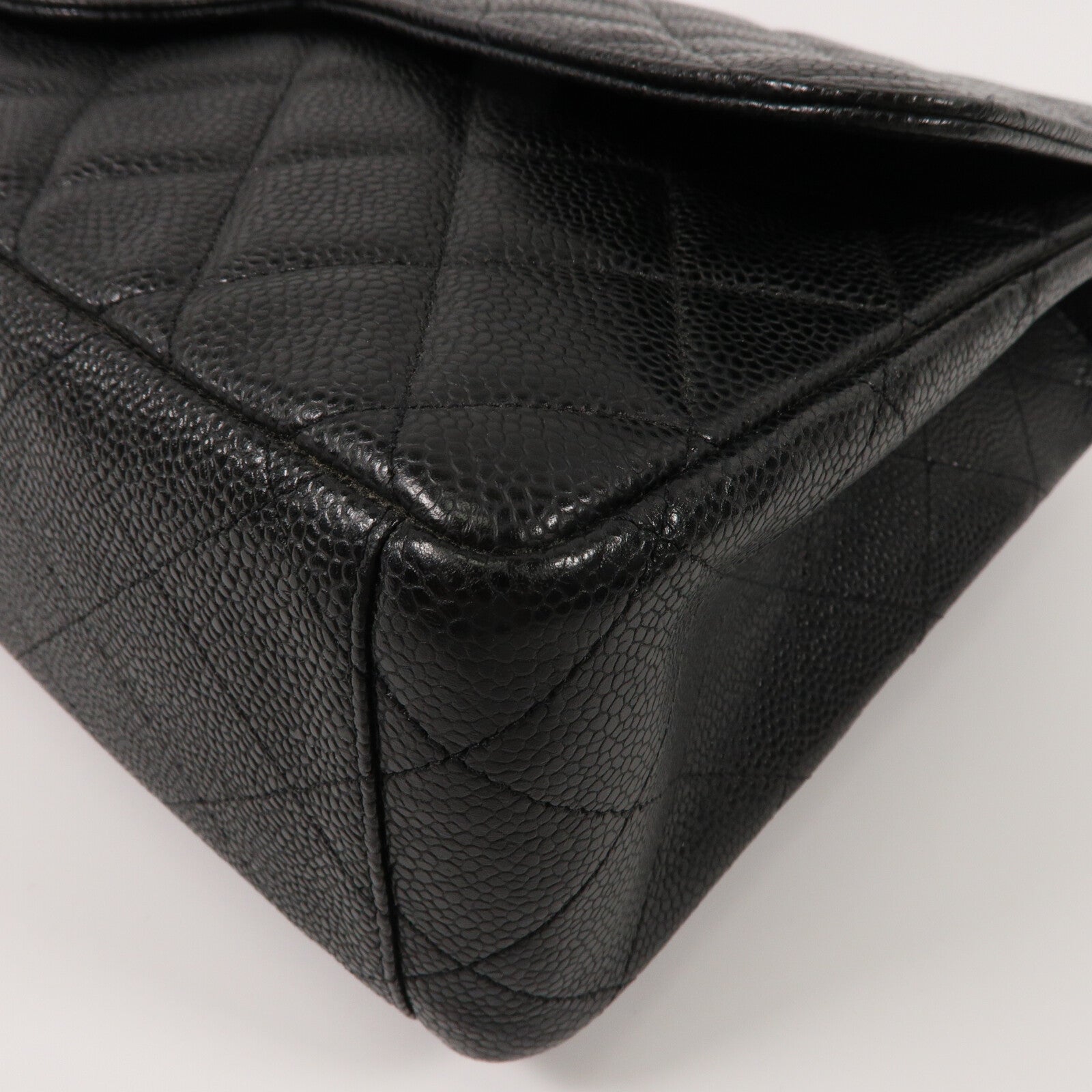 CHANEL 牛皮皮革Maxi Classic鏈帶肩背袋