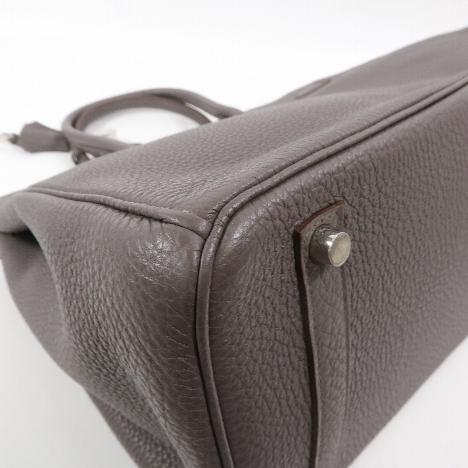 HERMES Togo皮革Birkin 35手挽袋Etain