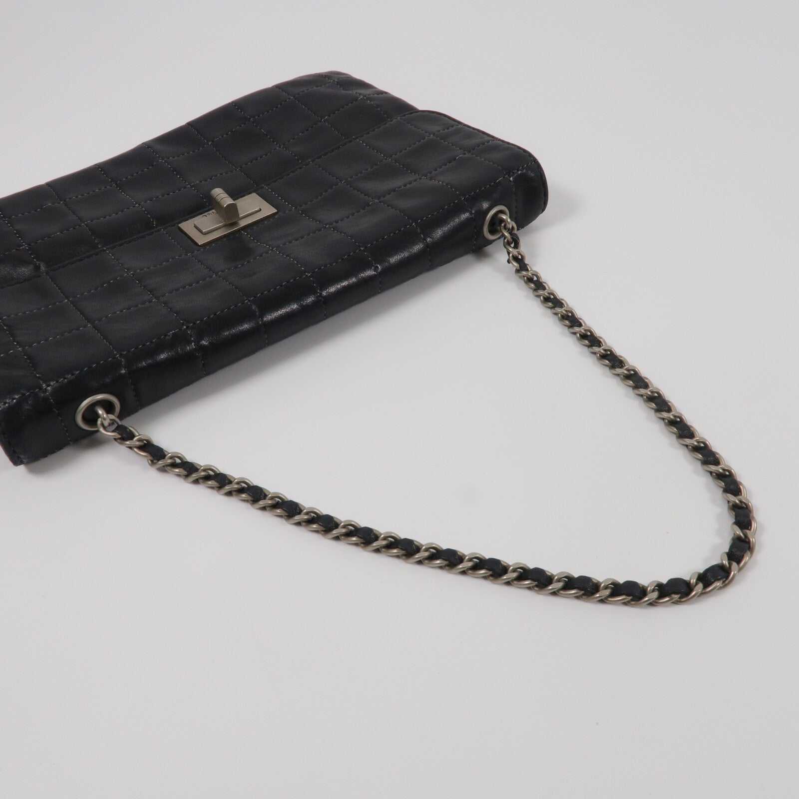 CHANEL 羊皮皮革Vintage 2.55鏈帶肩背袋