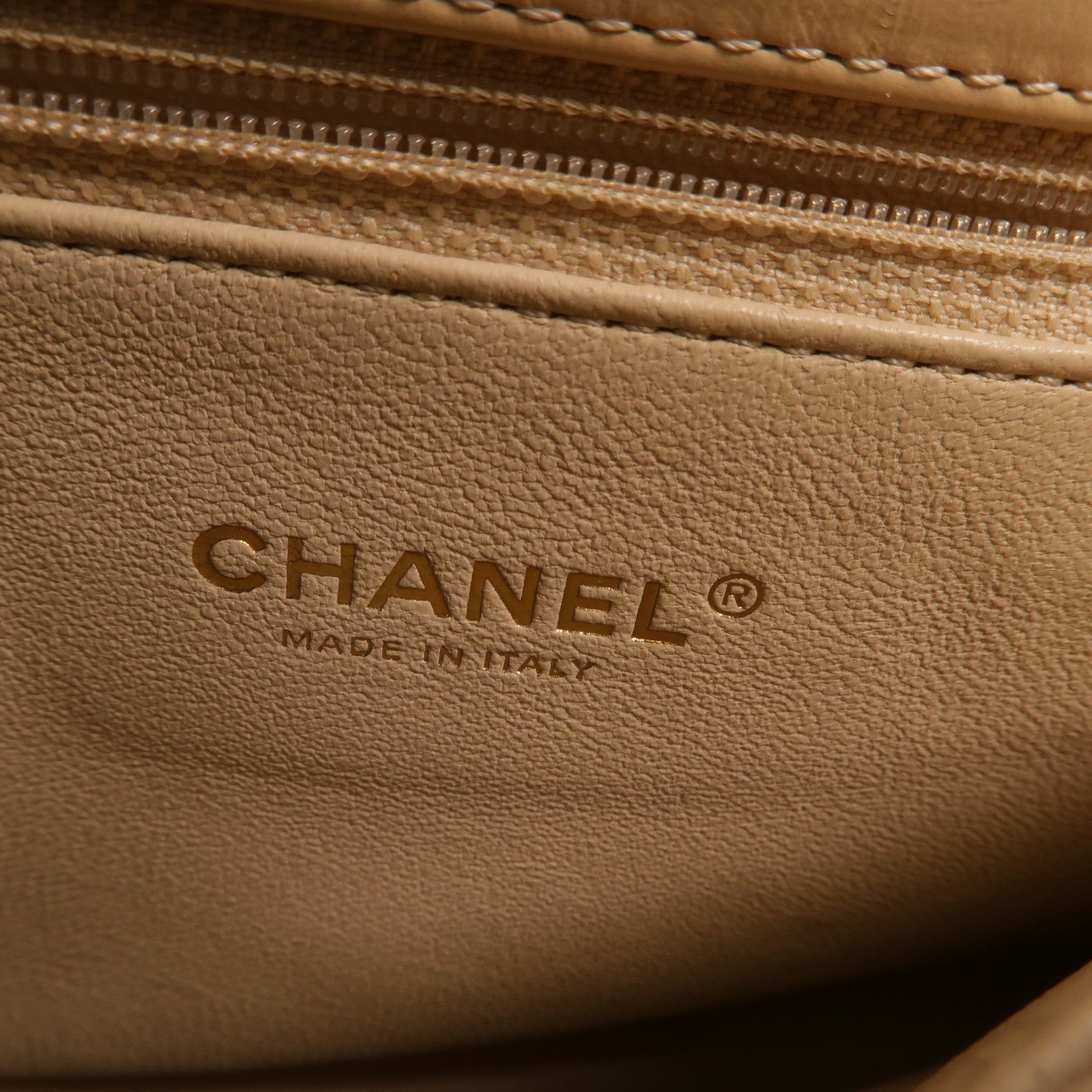 CHANEL 牛皮皮革Coco Handle Flap Bag鏈帶手挽肩背兩用袋
