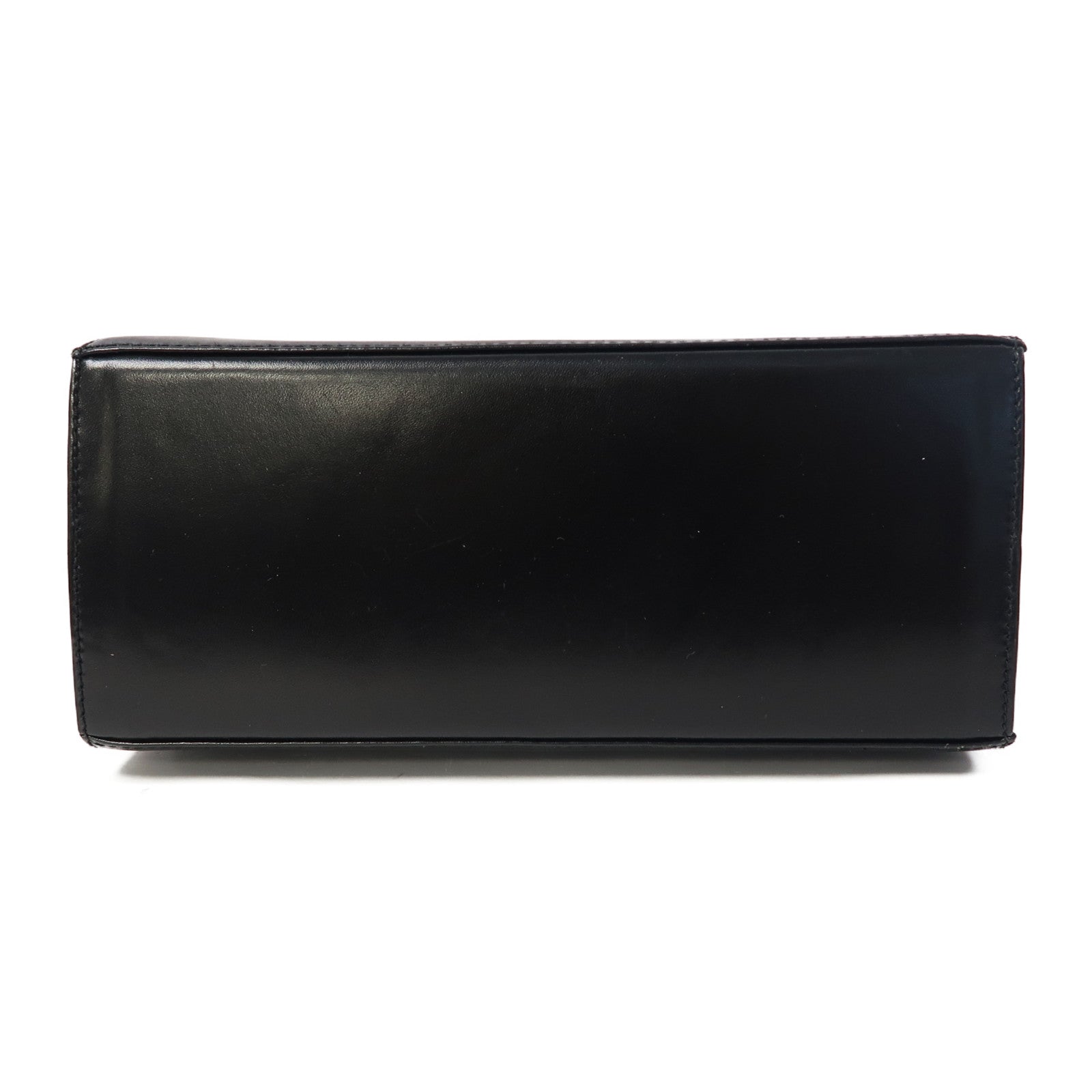 Salvatore Ferragamo 牛皮皮革Small Top Handle金扣手挽肩背兩用袋黑色