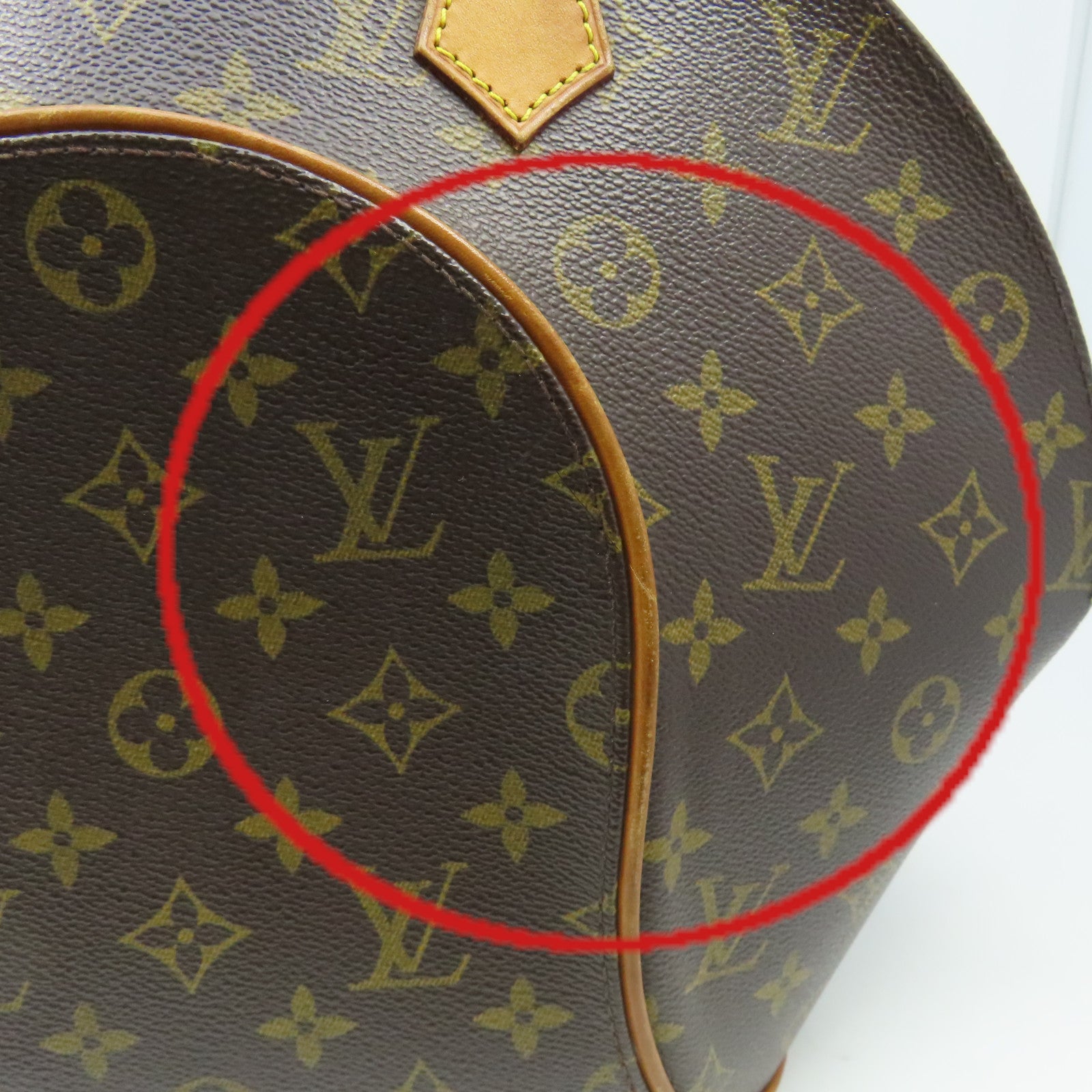 LOUIS VUITTON 【激減優惠】Monogram Ellipse MM Hand Bag金扣手挽袋啡色