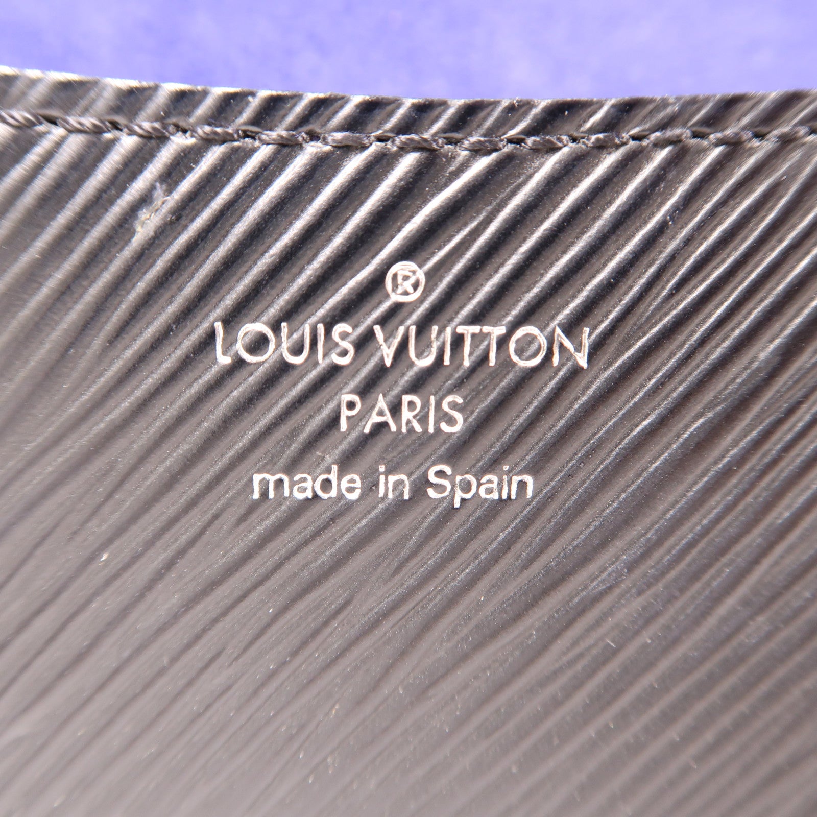 LOUIS VUITTON Epi Buci銀扣肩背袋黑色