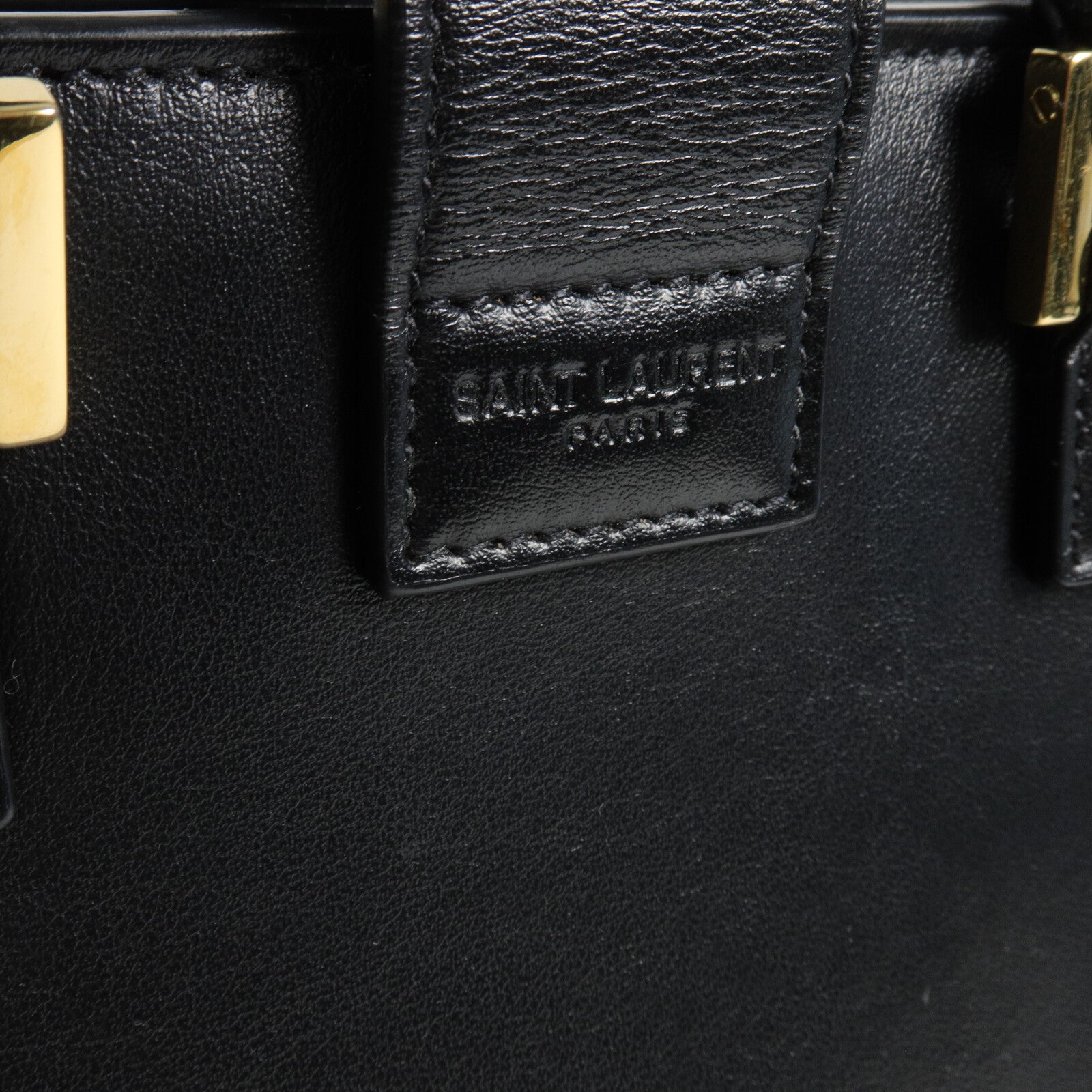 YVES SAINT LAURENT 牛皮皮革Baby Cabas手挽肩背兩用袋