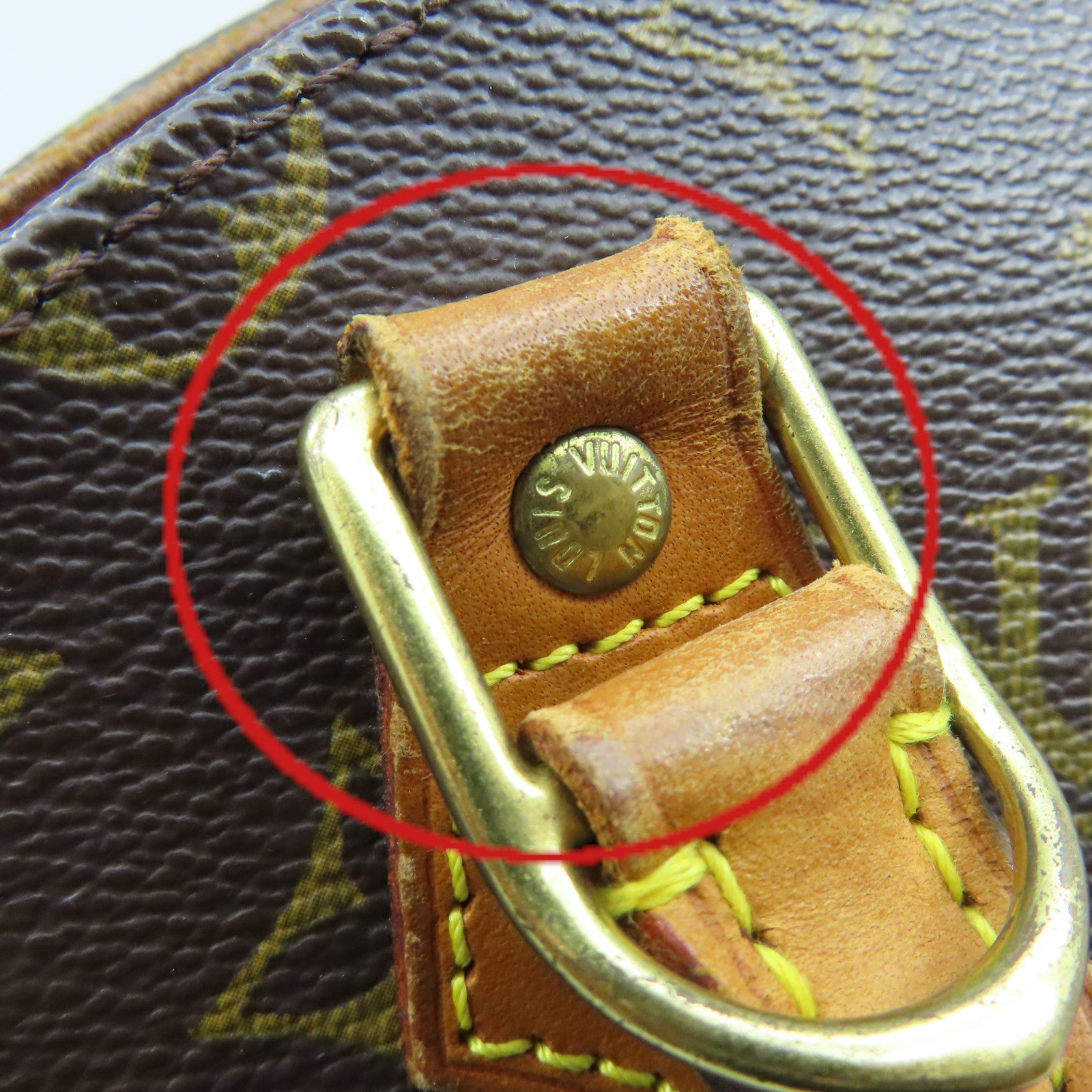 LOUIS VUITTON 【激減優惠】Monogram Ellipse MM Hand Bag金扣手挽袋啡色