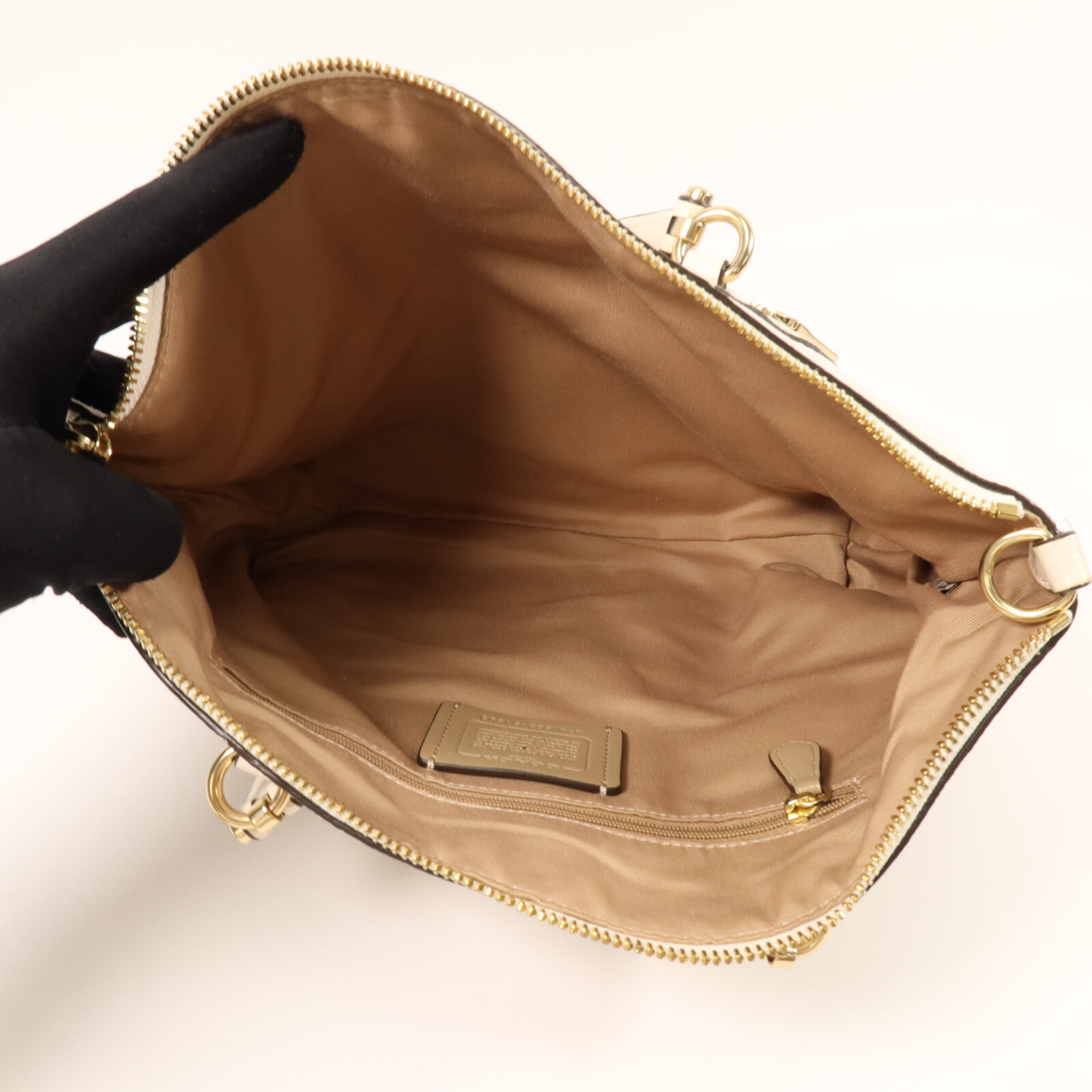 COACH 牛皮皮革Shoulder Bag手挽肩背兩用袋