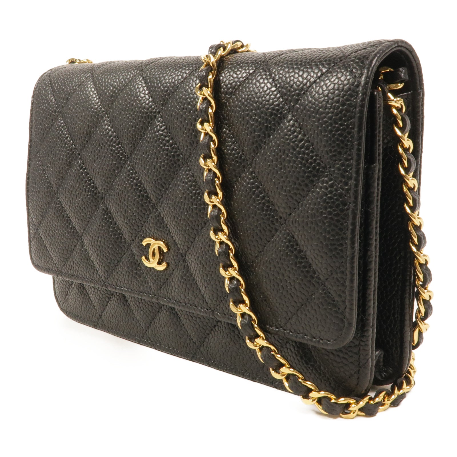 CHANEL 牛皮皮革WOC Wallet On Chain鏈帶肩背袋