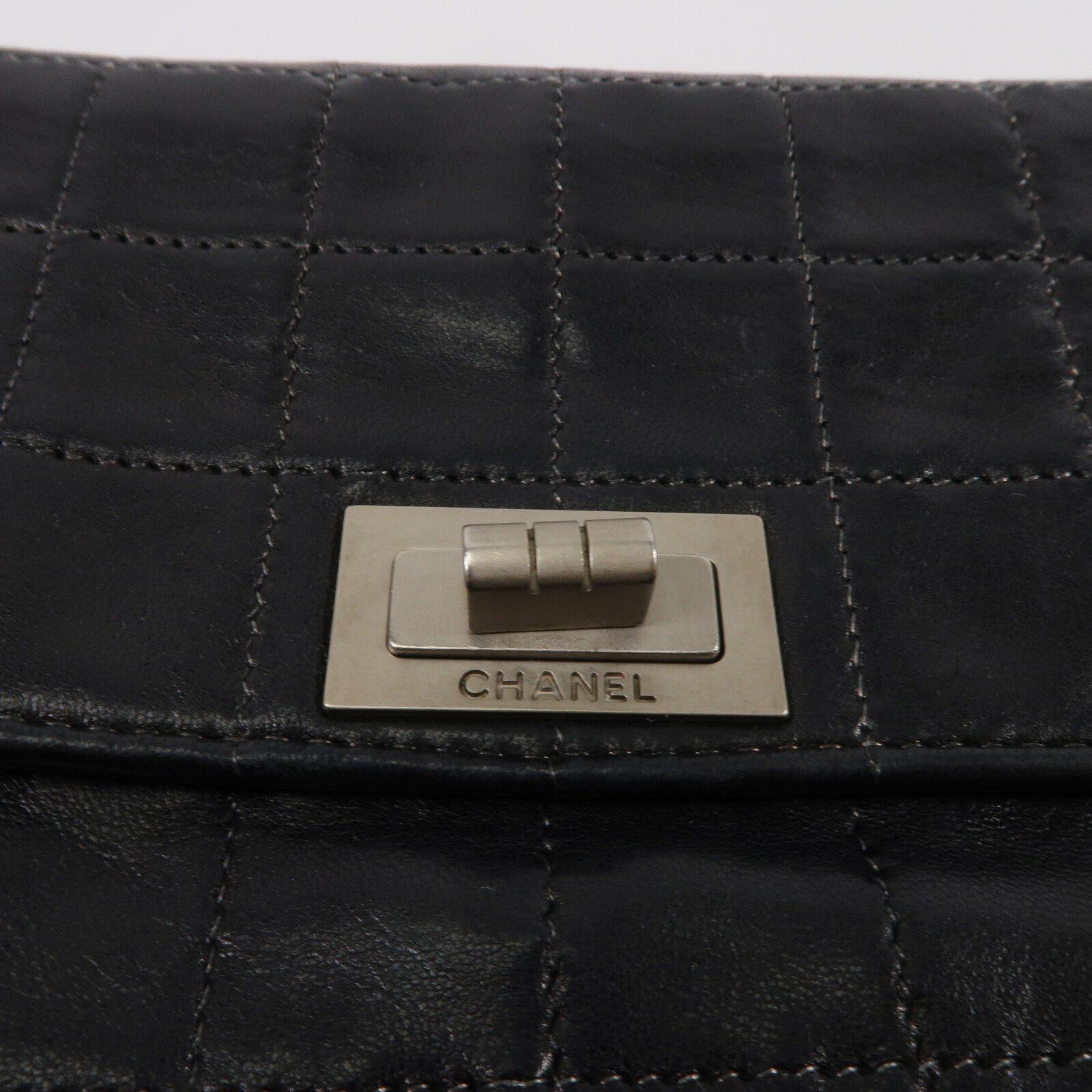 CHANEL 羊皮皮革Vintage 2.55鏈帶肩背袋