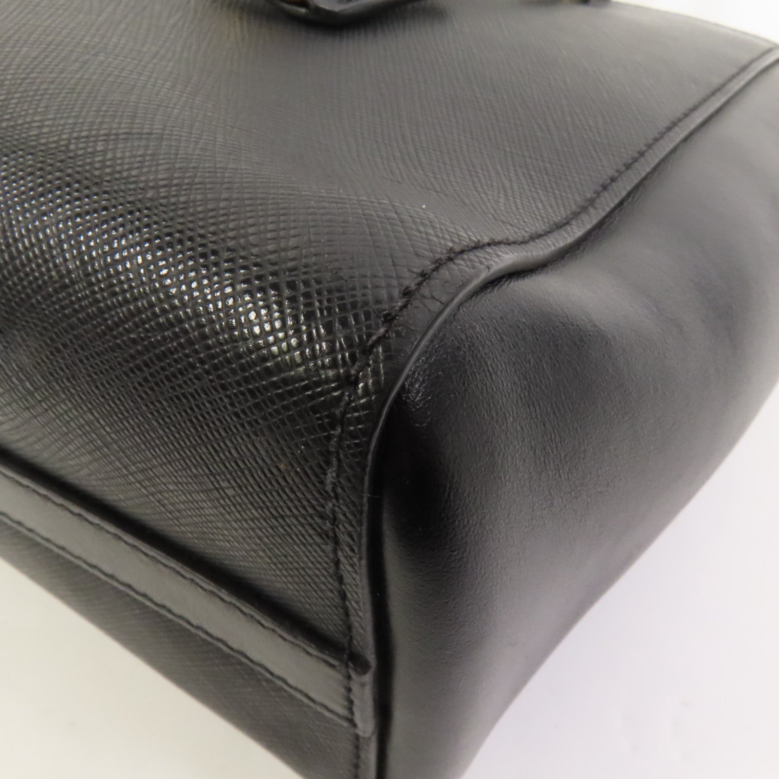 PRADA 牛皮皮革Shoulder Bag金扣手挽肩背兩用袋