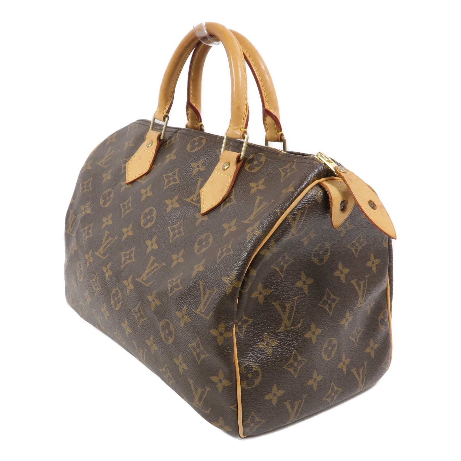 LOUIS VUITTON Monogram Speedy 30金扣手挽袋