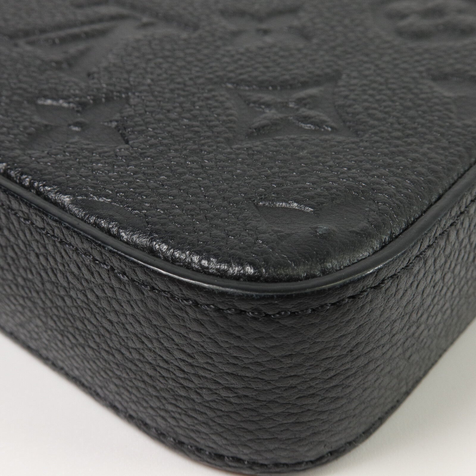 LOUIS VUITTON Monogram Empreinte Felicie Pochette 金扣鏈帶肩背袋