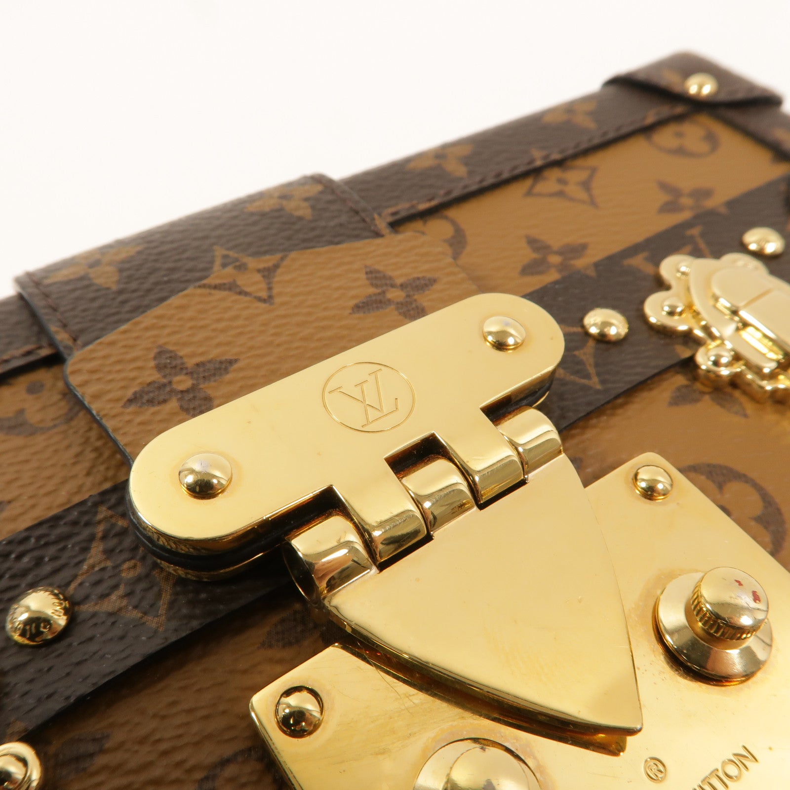 LOUIS VUITTON Monogram Reverse Petite Malle肩背袋